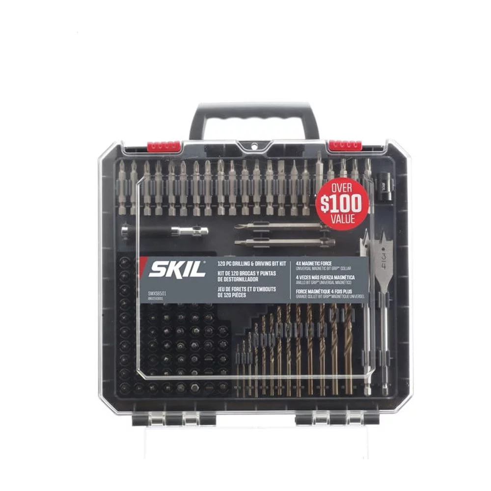 SKIL 120-Piece Drilling & Driving Set with Bit Grip, SMXS8501