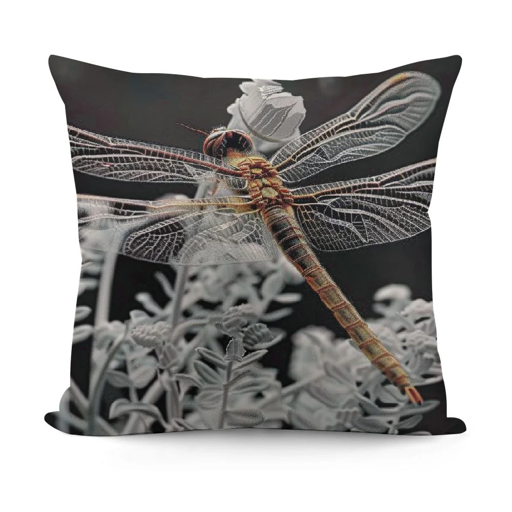 Vllo0ord Beautiful Silhouette，Printed Throw Pillow Cushion Covers Used for Sofa, Bed, Farmhouse, Chair, Dining, Patio, Outdoor,Black and White 12x12in