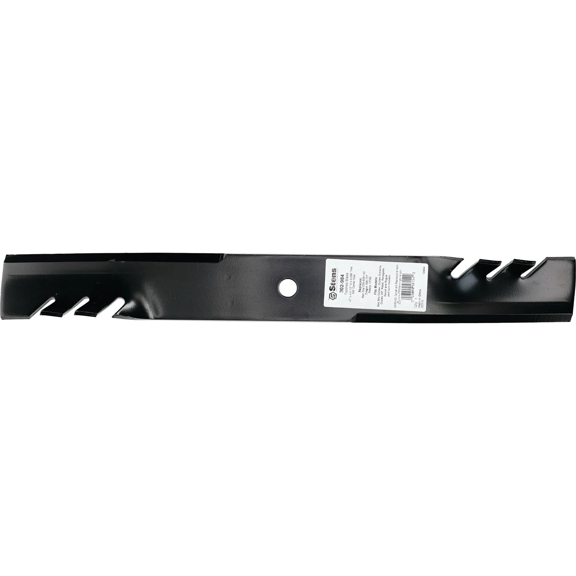 Stens Toothed Blade 302-984 For Bad Boy Outlaw, Outlaw Extreme, Rebel and Rogue Zero-Turn Mowers