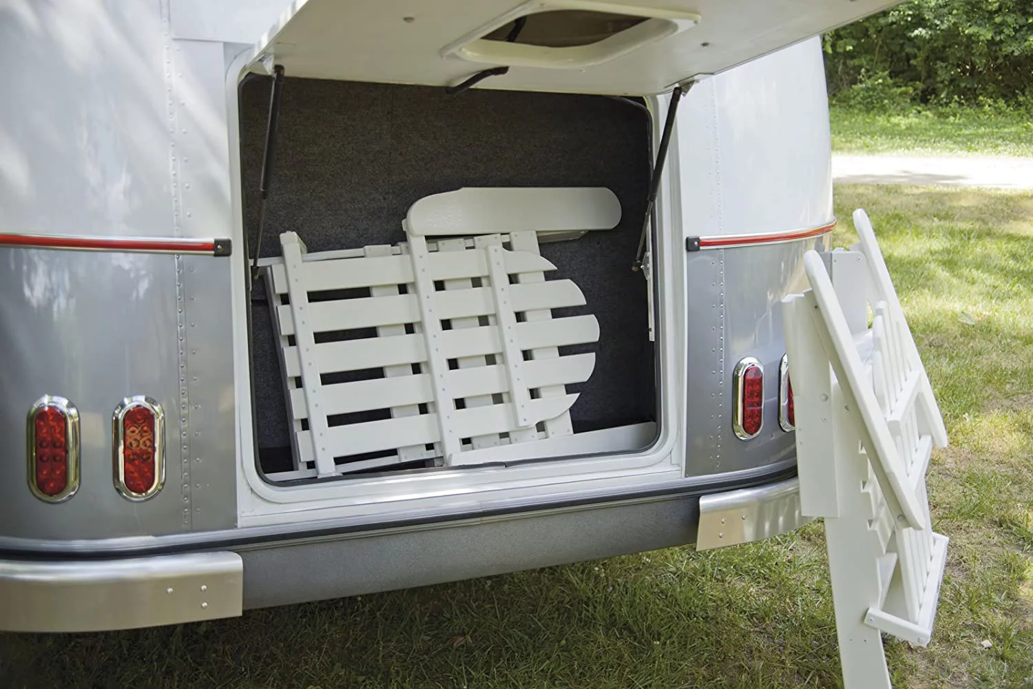 MINGFENG AD5030WH Classic Folding Adirondack Chair, White 35.7 x 29 x 35.7 inches