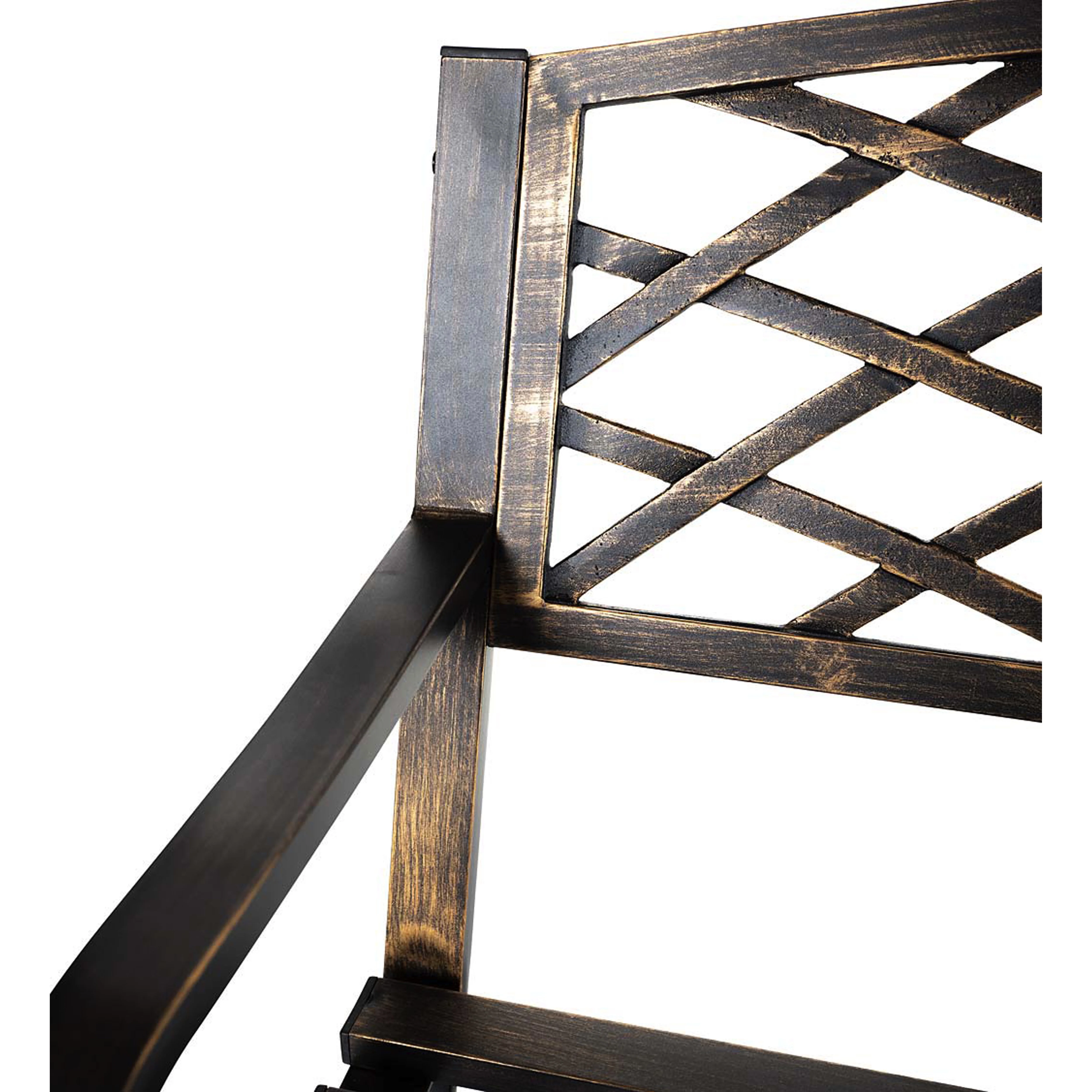 Thoughts & Hearts Metal Garden Bench