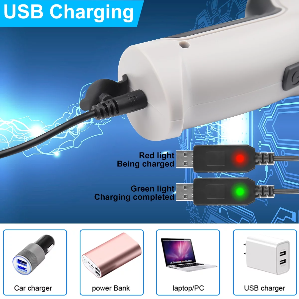 AIRKOUL 4 in 1 Upgrade Mini Car Vacuum Cleaner Air Blower Wireless Handheld Rechargeable