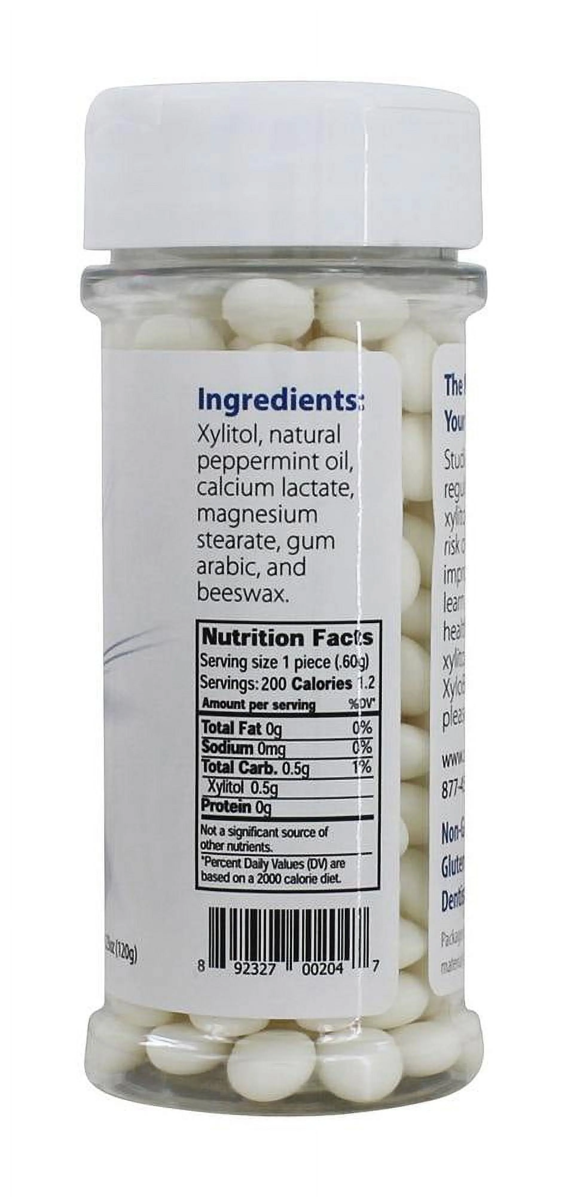 XyloBurst - Peppermint Xylitol Mints | Sugar Free Breath Mints for Oral Health | Gluten Free, Vegan, Keto Friendly | Aspartame Free Mints  | 200 Count Jar