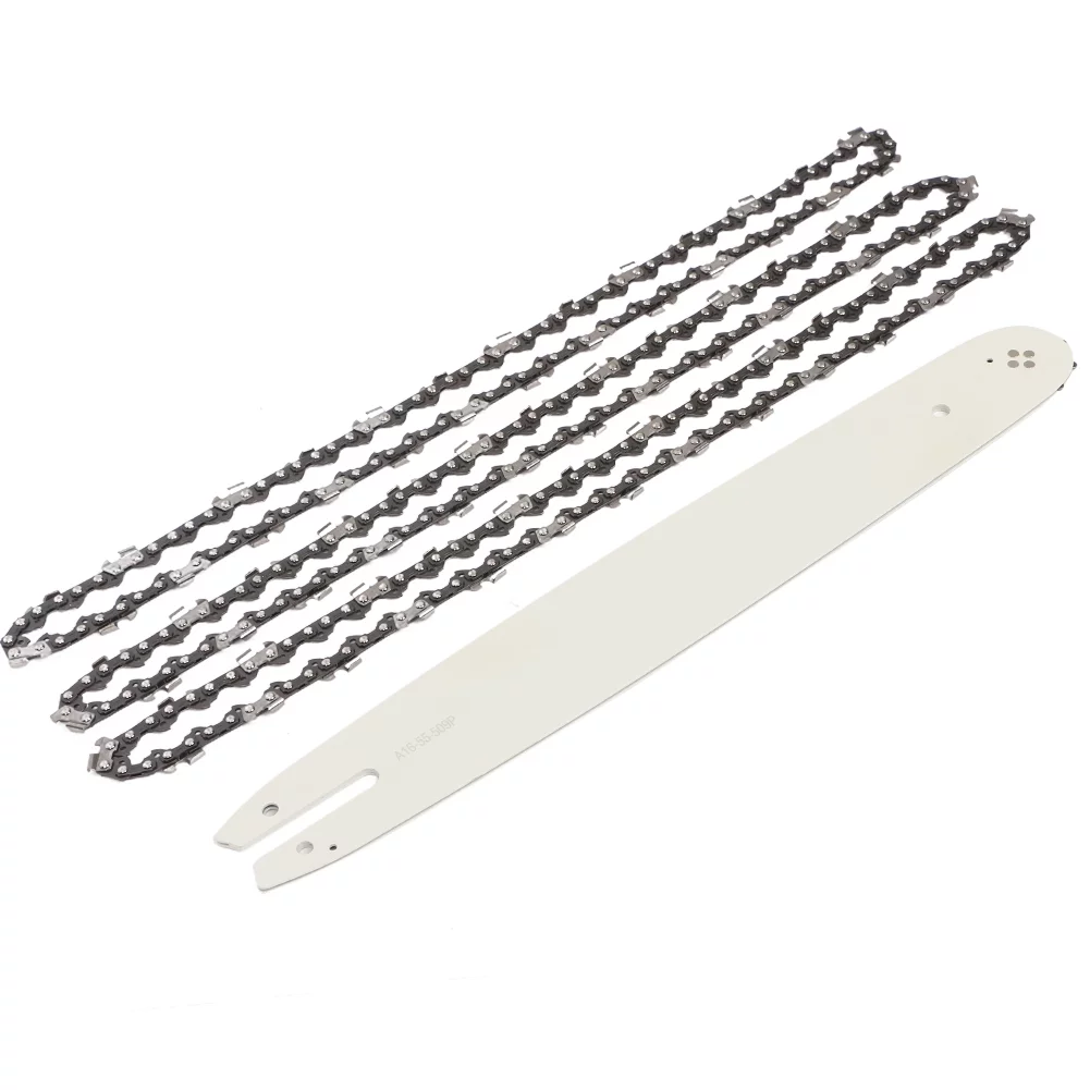 QueenTrade 16'' Bar+3 Chainsaw Chains 3/8LP for 16'' STIHL 009 012 021 E180 MS180 190 250