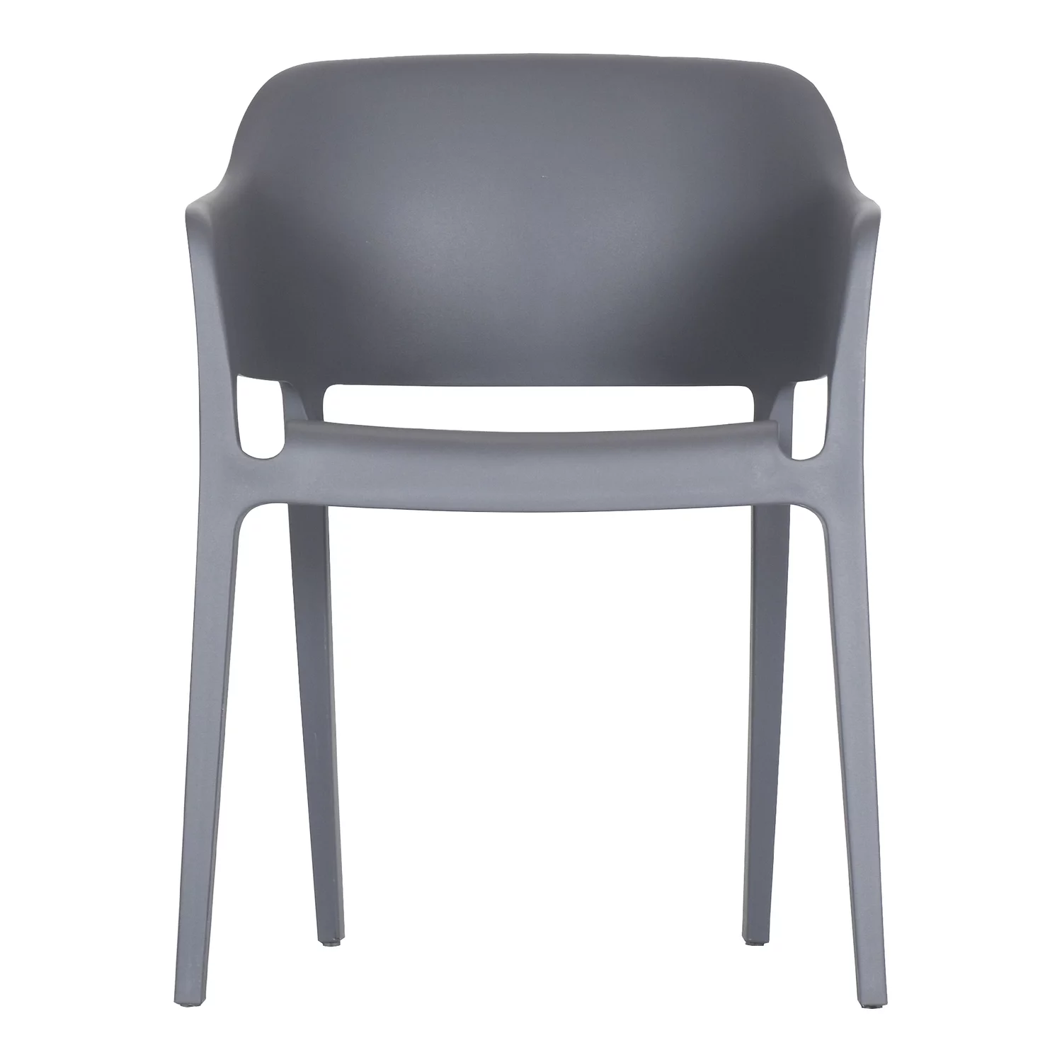 Moe's Home Collection Faro Outdoor Dining Chair Charcoal Grey-M2