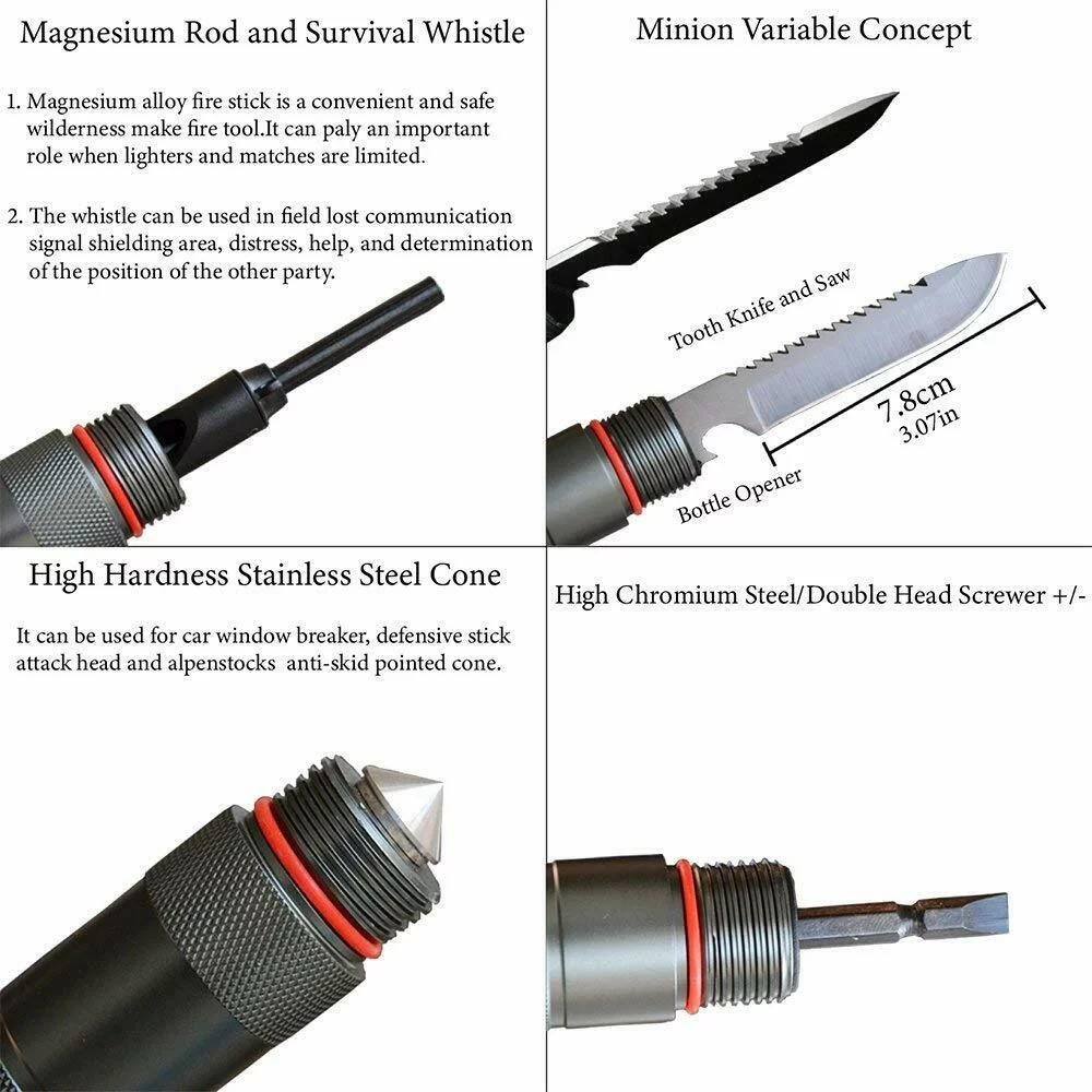 Camping Multitool Survival Shovel Military Grade Aluminum Camp Shovel