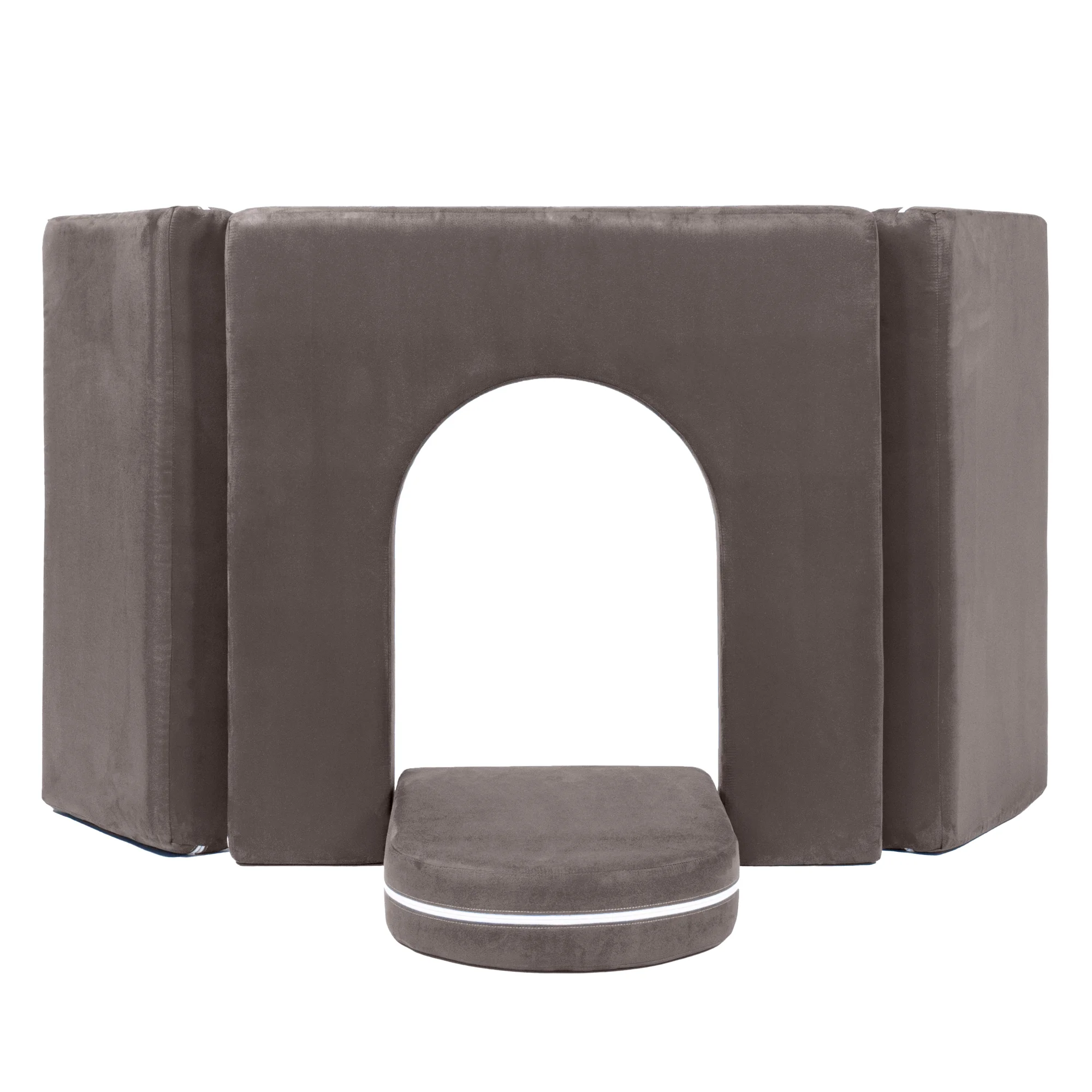 Jaxx Zipline Playscape Castle Gate - Playtime Furniture for Imaginative Kids, Charcoal