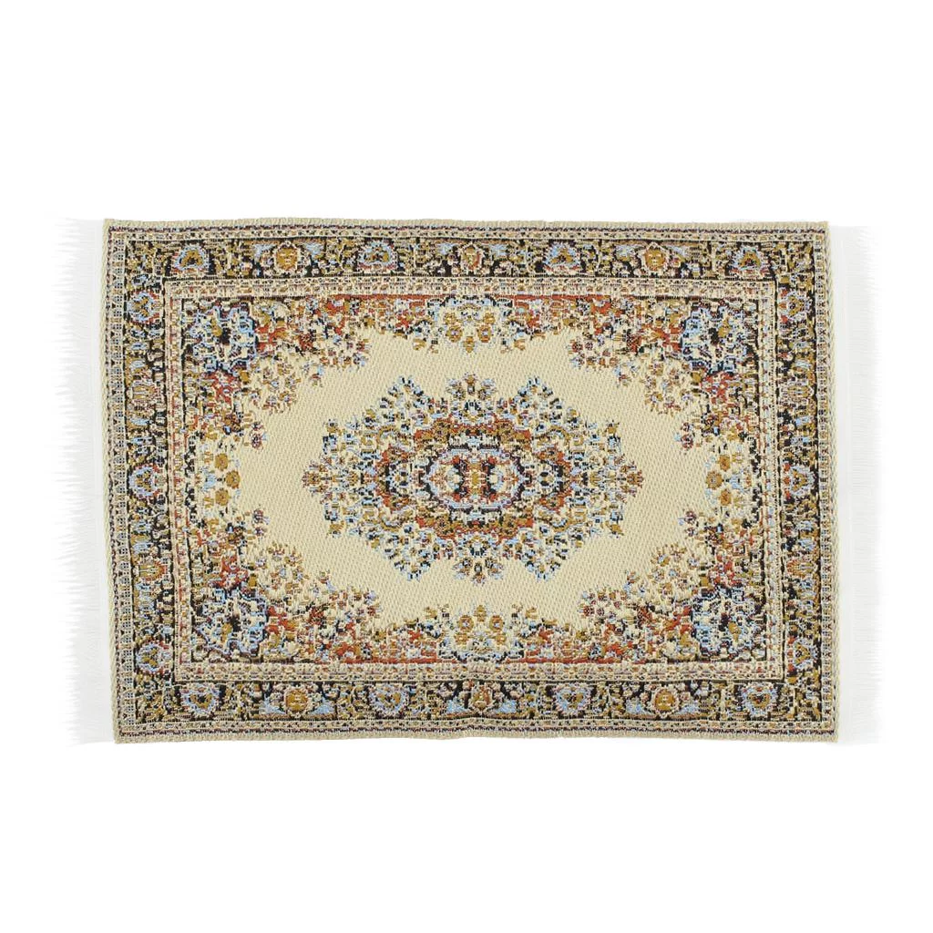 Woven s - Dolls House Toy Area Rugs - 1/12th