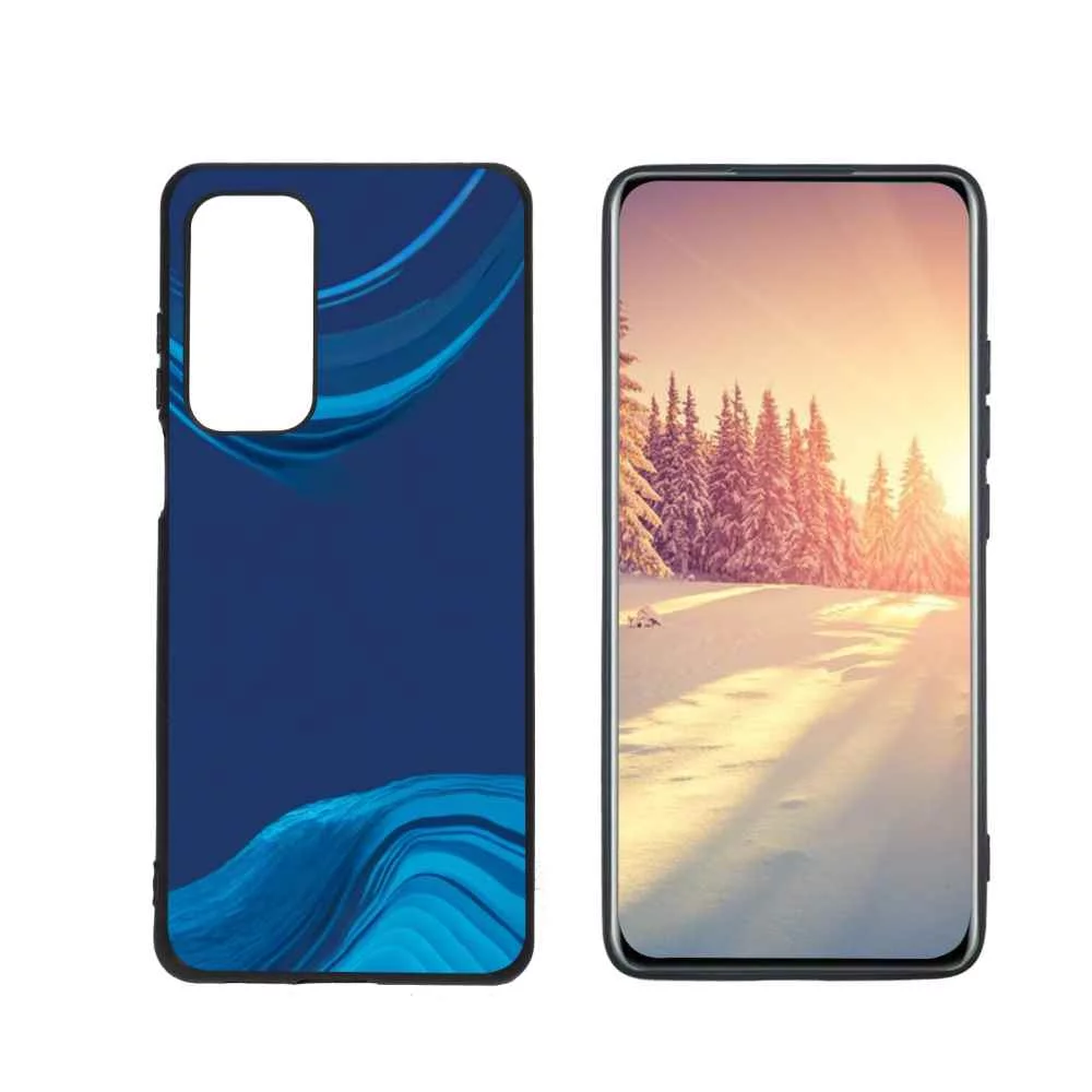 Compatible with Motorola MOTO Edge 5G UW Phone Case, Blue Wave Aesthetic Artwork 53 Case Men Women, Flexible Silicone Shockproof Case for Motorola MOTO Edge 5G UW