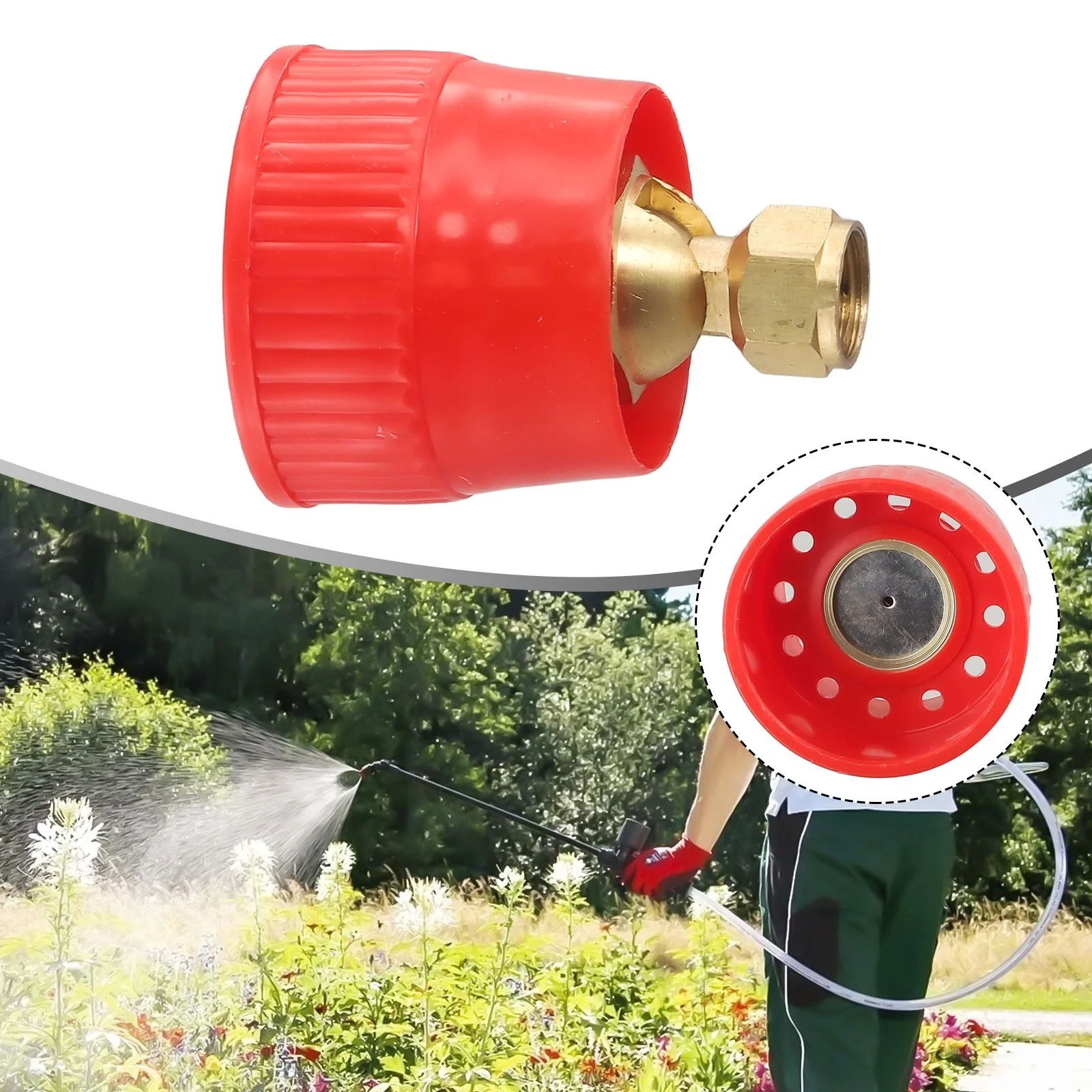 Agriculture 45 degree Adjustable Irrigation Spray Nozzle Windproof Mist Sprinkler
