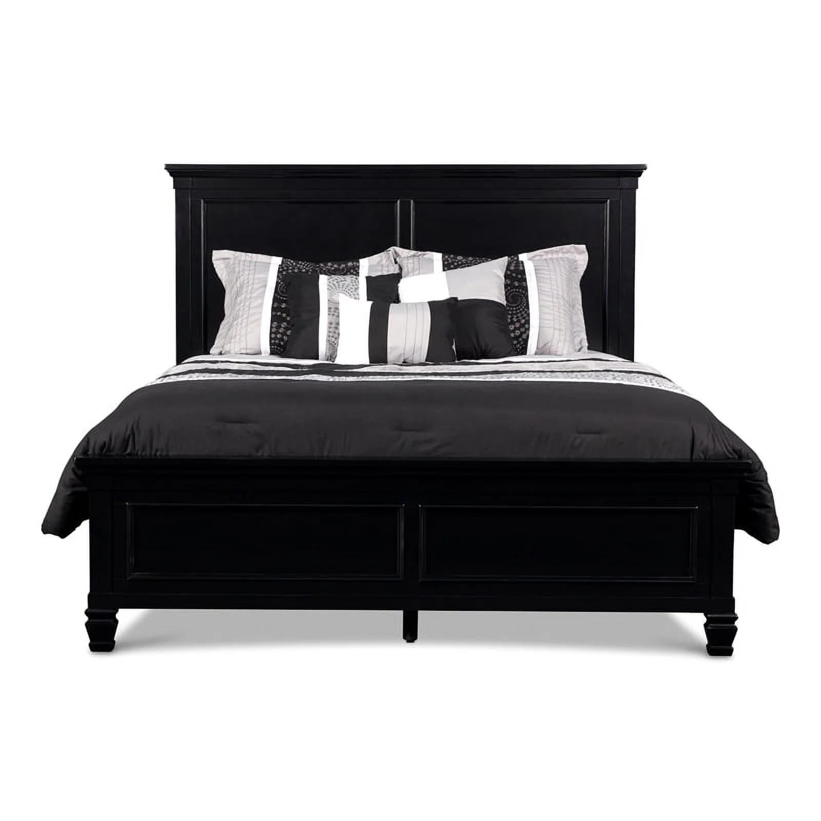 New Classic Tamarack 4-Piece Wood Cal King Bedroom Set with Chest in Black