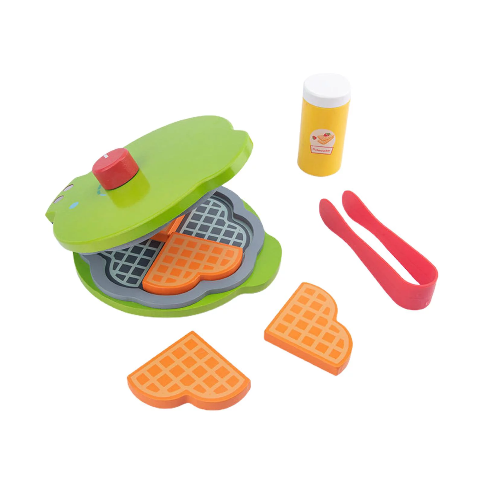 Montessori Food Pretend Playset Kitchen Accessories Hands on Ability Pretend Waffle Maker