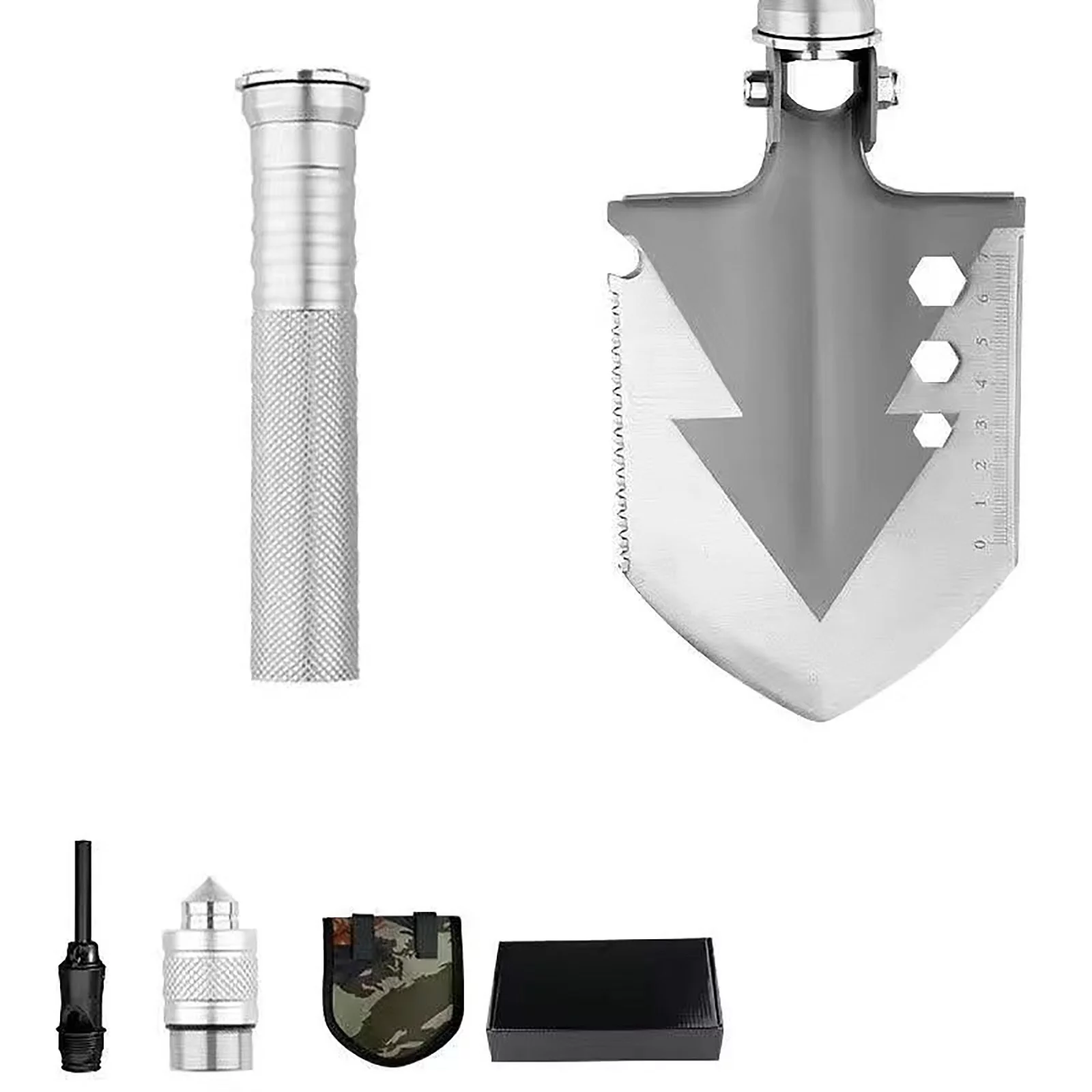 RBCKVXZ Multi-Purpose Camping Survival Manganese Steel Multifunctional Engineer Shovel Special Outdoor Car Carrying Field Fishing Folding Digging Shovels Home Essential on Clearance