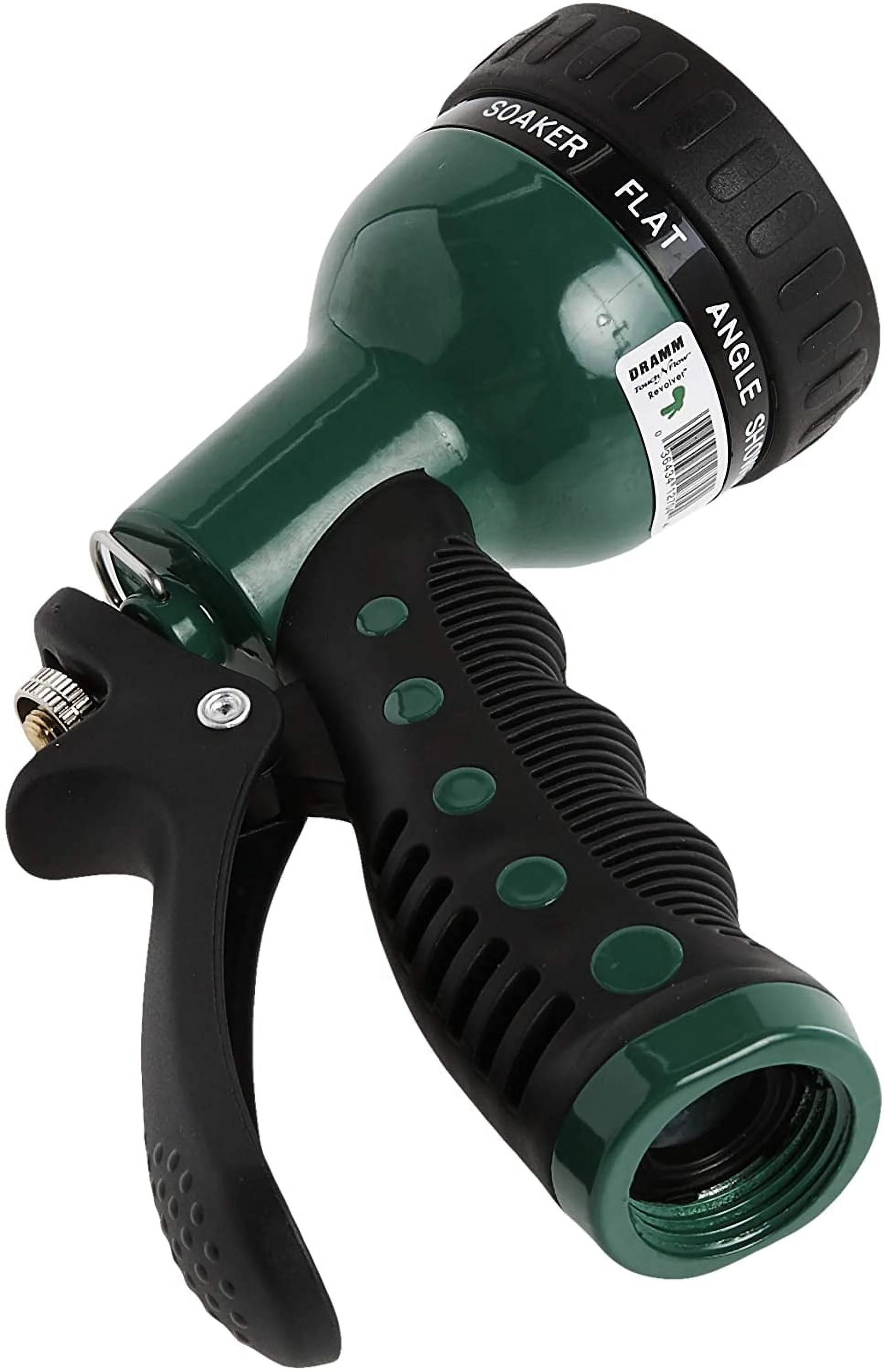 Dramm Available 12704 9-Pattern Revolver Spray Nozzle, Green