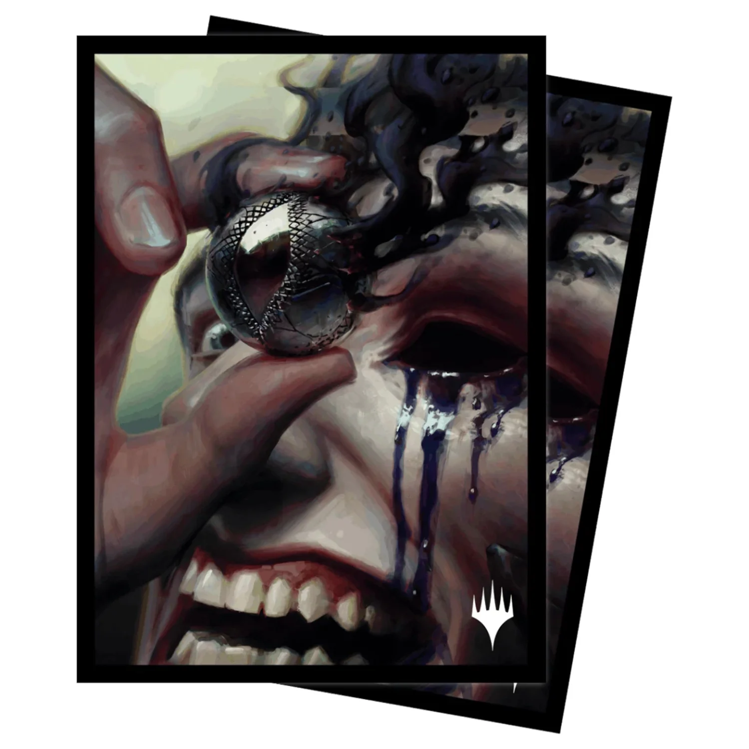 Modern Horizons 3 Jet Medallion Deck Protector Sleeves (100ct) for Magic: The Gathering