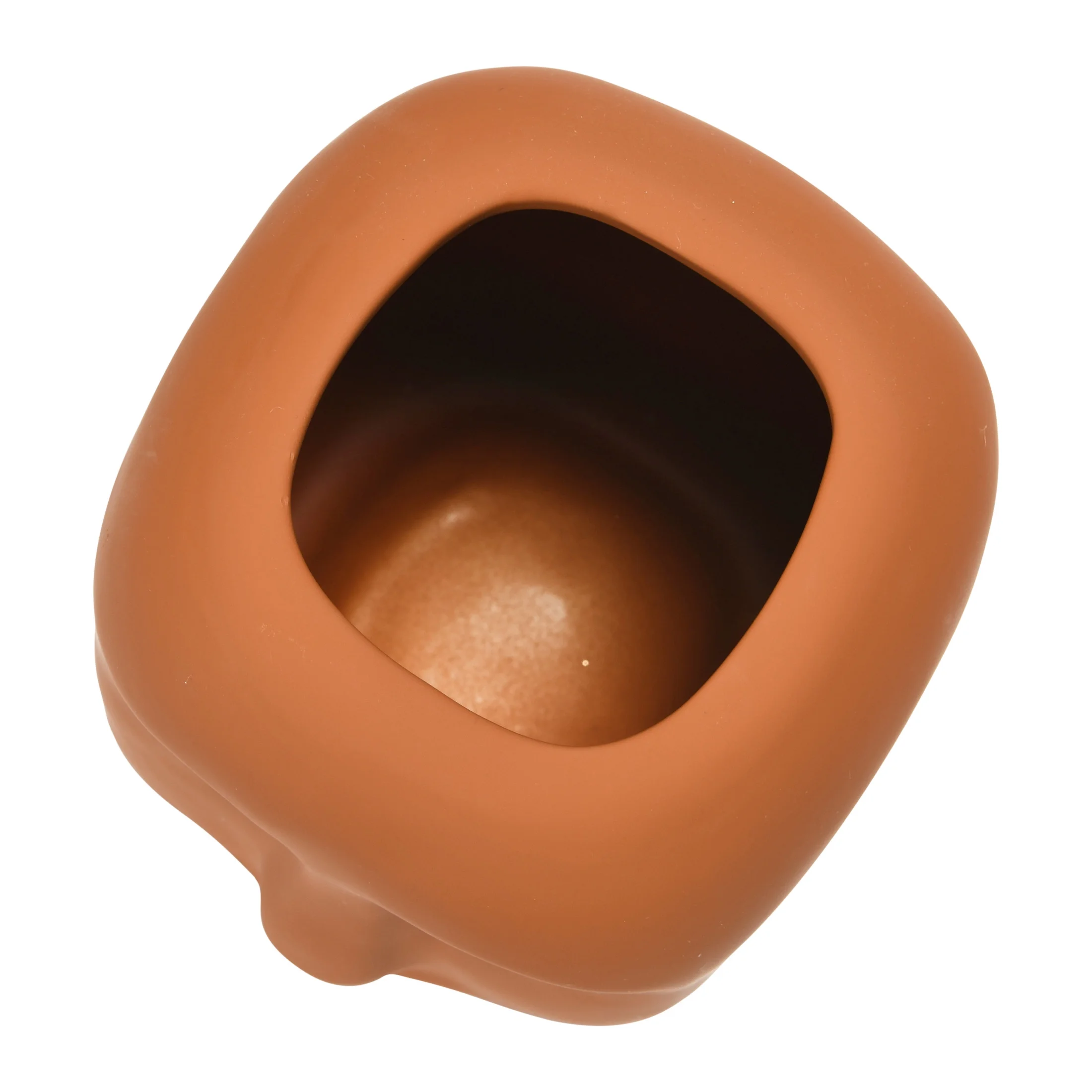 Bloomingville Stoneware Planter with Face, Latex Glaze