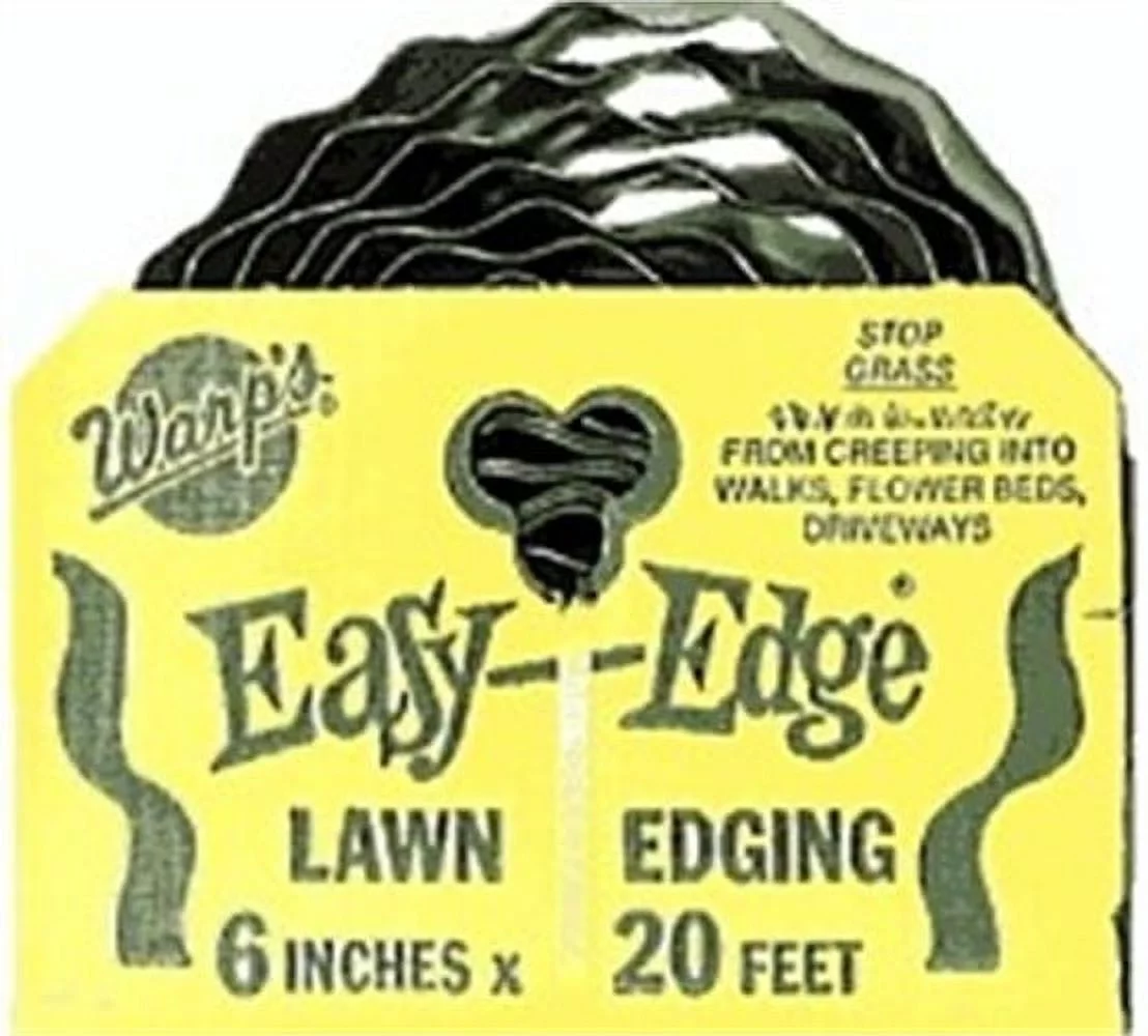 Warp's Easy-Edge LE-420-G Lawn Edging, 20 ft L, 4 in H, Plastic, Green