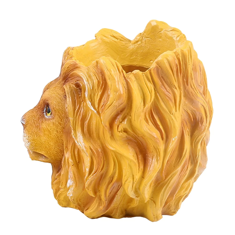 Gongxipen Lion Resin Plant Pot Creative Planter Flower Pot Pretty Succulent Planter