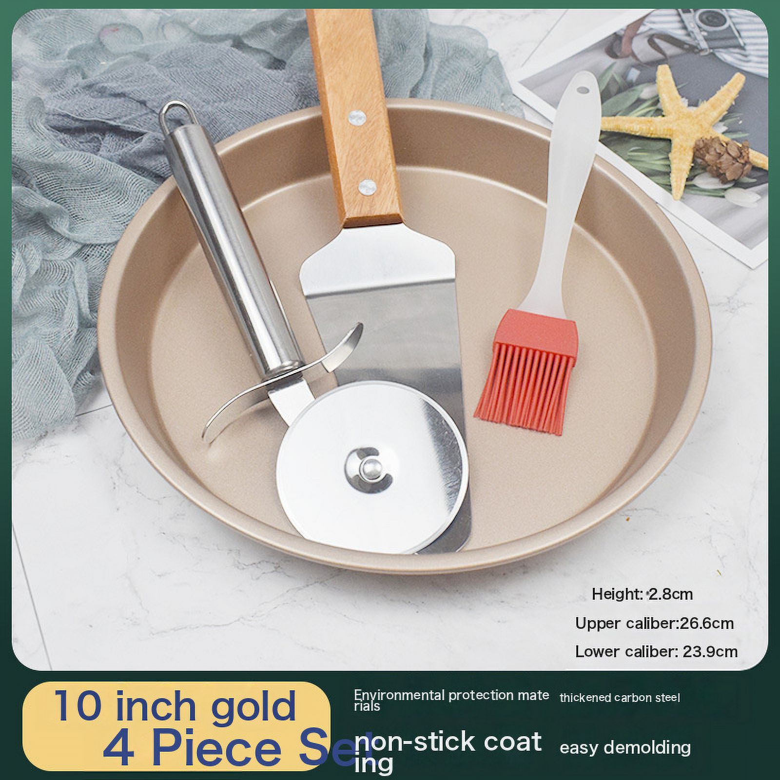 Pizza Tool Set Pizza Knife Shovel Barbecue Brush Brush Cake Baking Mold Oven, Home Non -Stick Baking Sheet