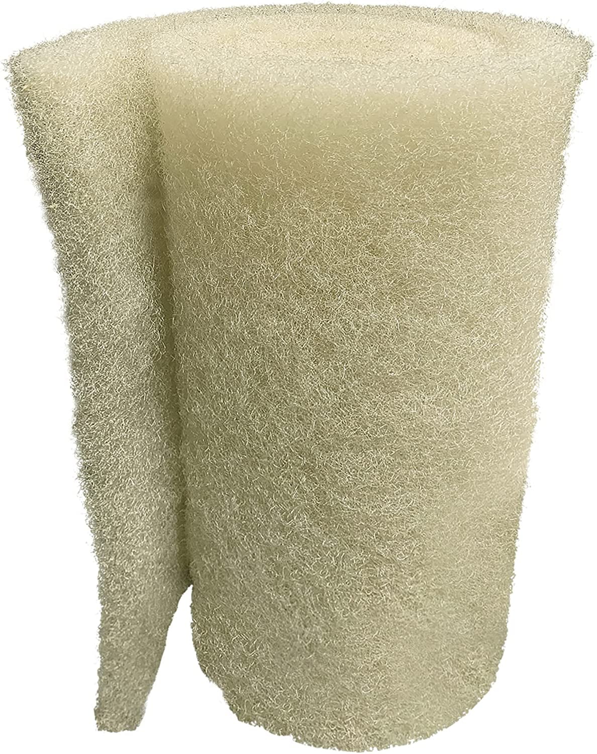 KESHENGDA Beige COARSE Pond Filter Pad - 1.25 inch Thick - Bulk Roll Water Garden Filter Pond Media - Made in USA (1.25 inch by 16 inch by 56 inch)