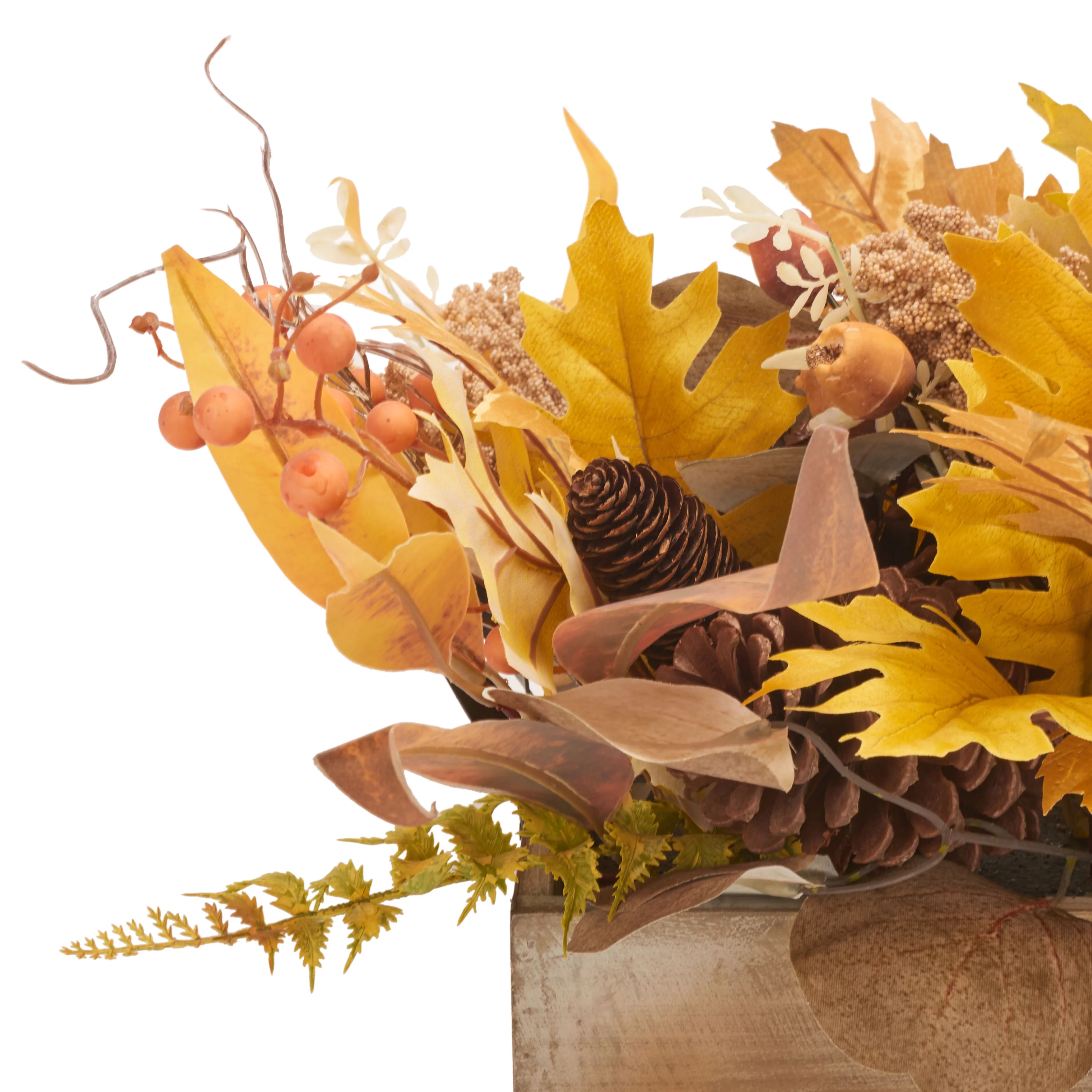 SAFAVIEH Faux 31 Inch Oak Leaf & Eucalyptus Potted Arrangement, Multi