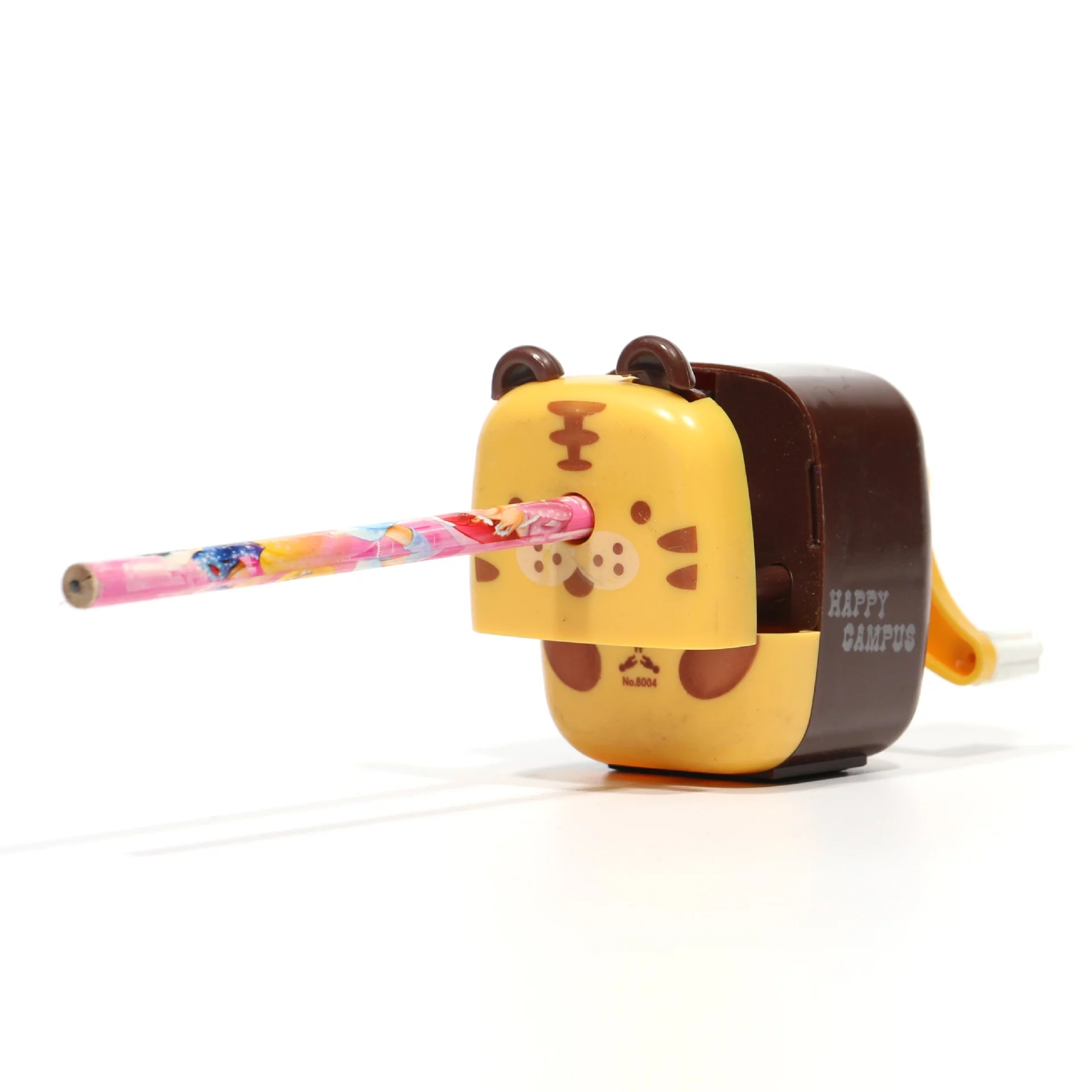 SENRISE Manual Pencil Sharpener Hand Crank Pen Cutter Tiger Panda Animal Shape Office School Students Cute Stationery