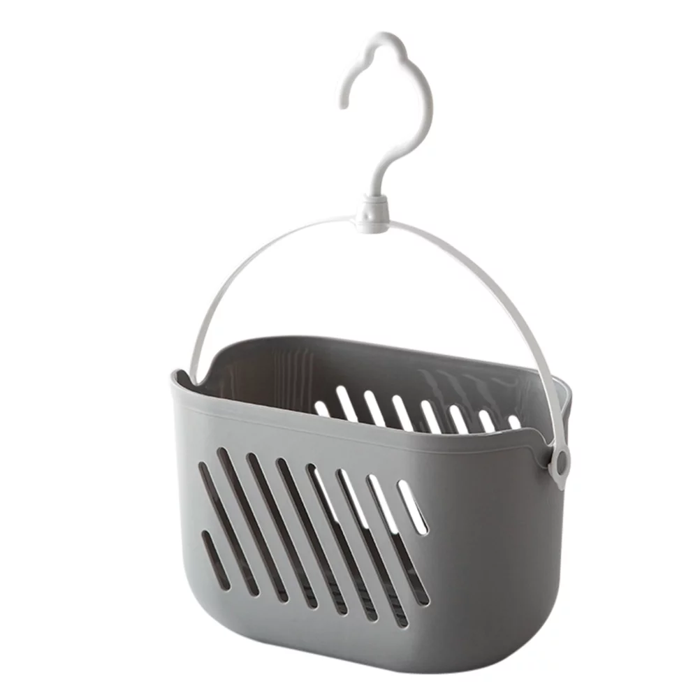 Plastic Storage Basket with Hook Hanging Shower  Kitchen Hanging Organizer