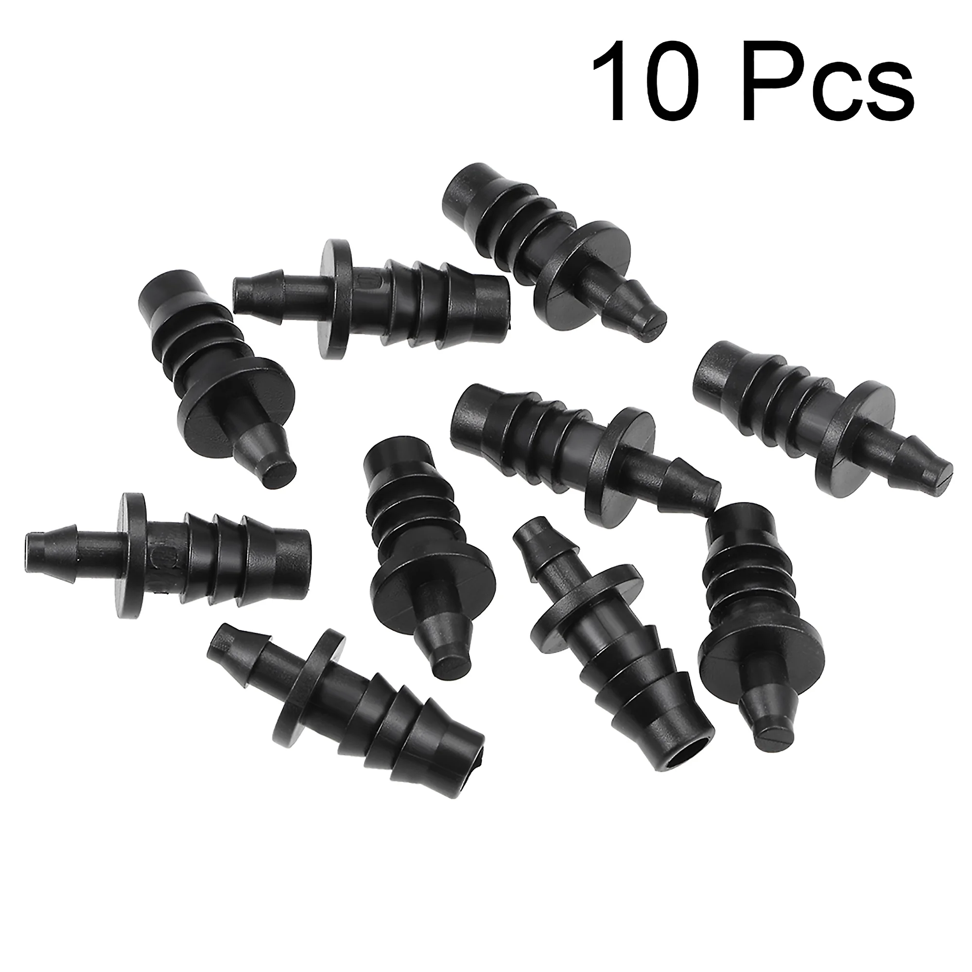 Barb Drip Pipe 4mm and 8mm Inner Diameter Hose Plug Connector for Garden Irrigation System, Plastic 10pcs