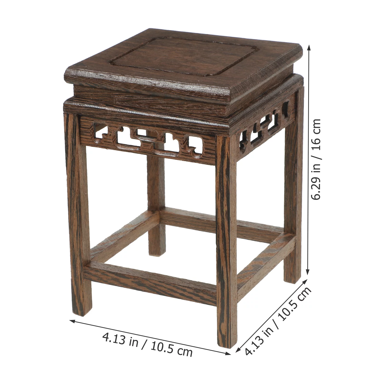 Base Bracket Plant Vase Planter Chinese Style Flower Pot Stand Wooden Display Pedestal Home Office