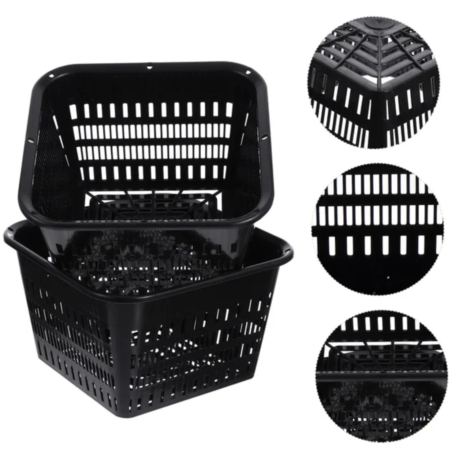 Clear Plastic Orchid Plant Pot Baskets with Meshpot Holes  Root Control Design - Set of 5 Beautiful Orchid Planter Pots for Decoration