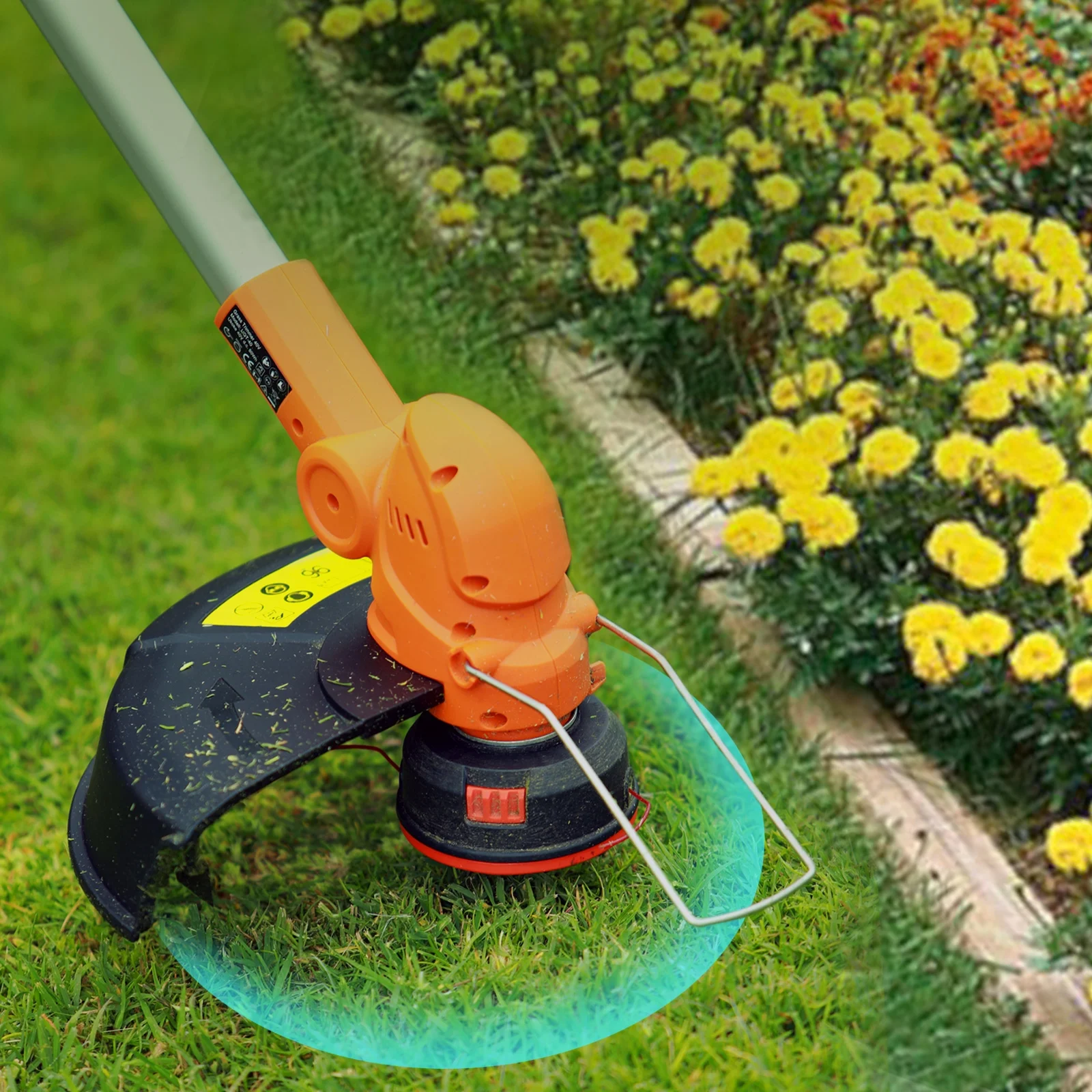 UKOKE ST2308 40V Professional Cordless Grass String Trimmer | Includes 2.0Ah Battery & Charger | 13-Inch Dual Line Feed | Brushless Motor | Ideal for Precision Lawn Trimming and Brush Cutting