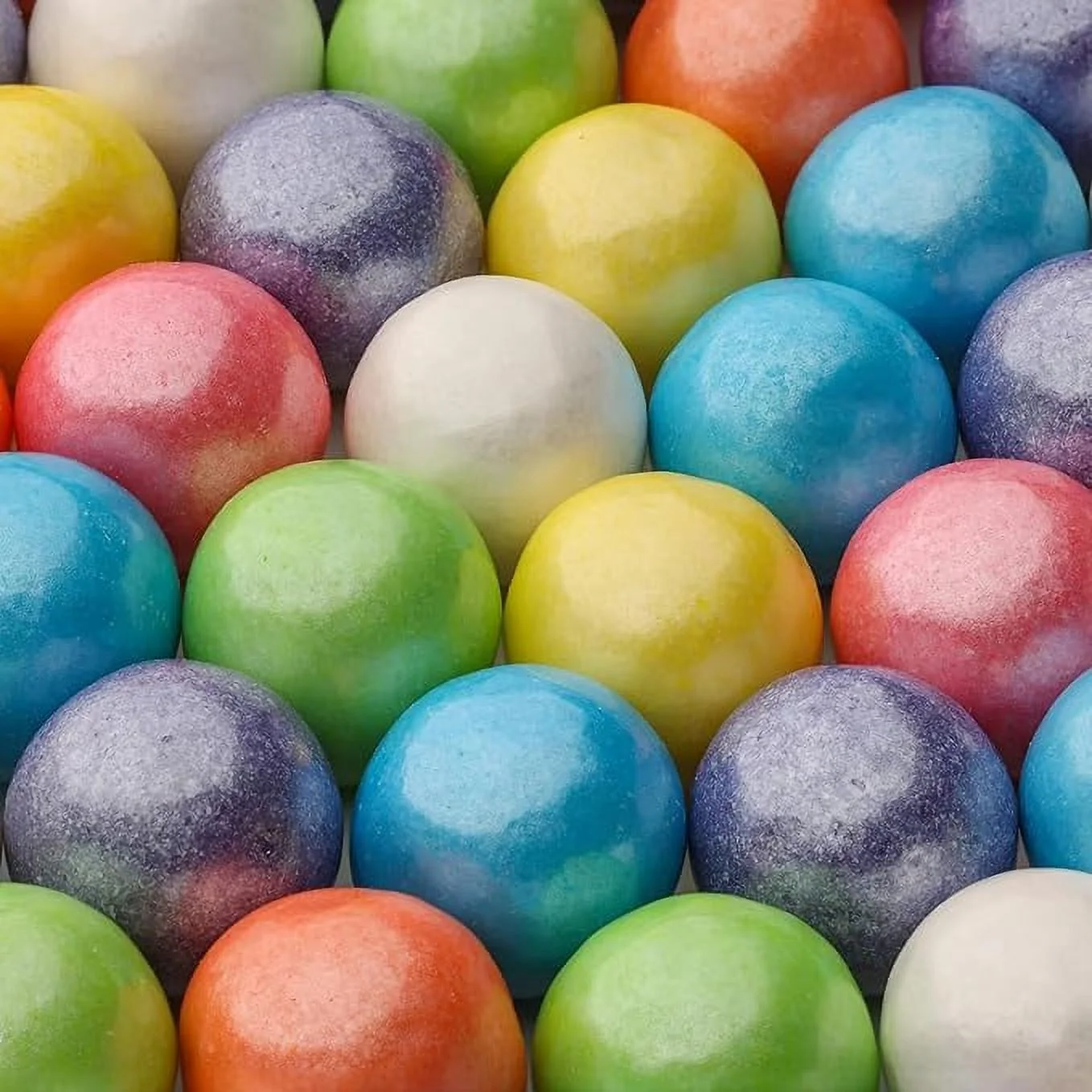 Gumballs for Gumball Machine - Shimmer Spring Mix 1 Inch Large Gumballs - Assorted Fruit Flavored Bubble Gum for Kids - Sweet Chewing Gum Balls in Bulk 1.7Lb