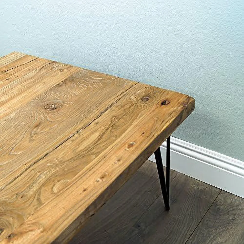 xrboomlife Rustic Square Old Elm Coffee Table 27 in x 27 in x 16 in