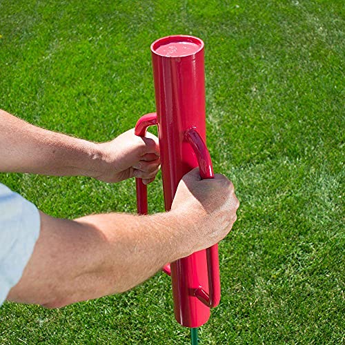 901147A Steel Head Fence Post Driver with Handles