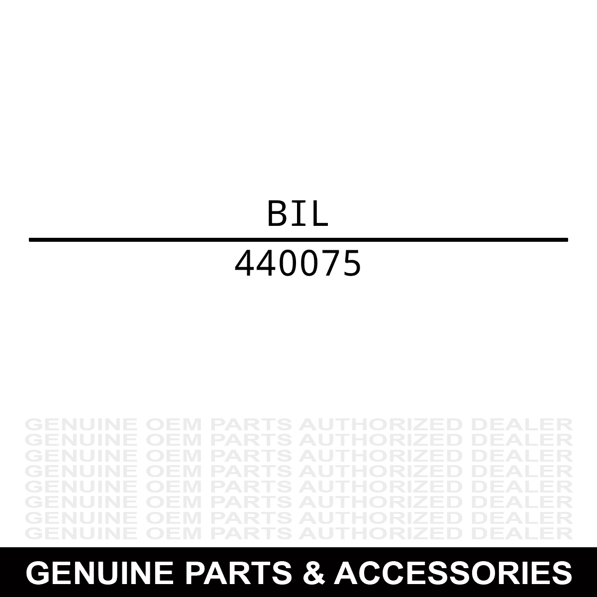 Billy Goat 440075 Washer w/ Bolt