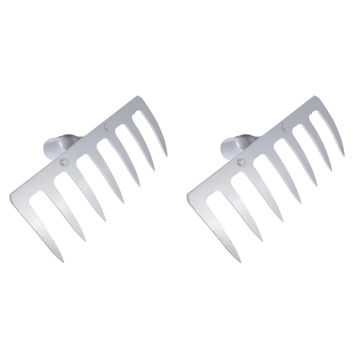 Etereauty Leaf Rake Garden Rake Head Tools Arable Cleaning Soil Grass Tool Up Pick Hand Grabbers Rakes Scoops Lawn Metal Parts