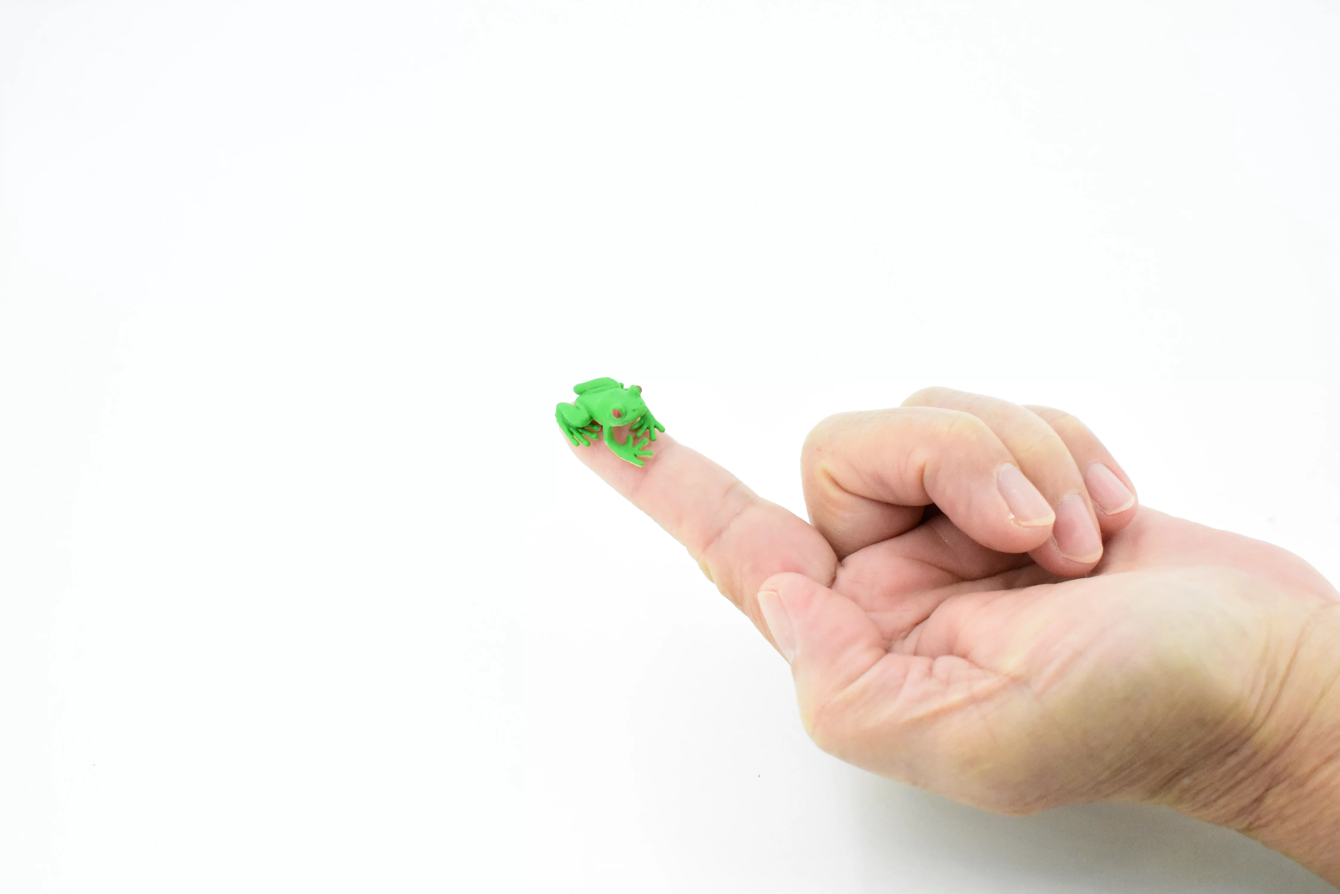 Mini Realistic Green Tree Frog Plastic Toy Small Rainforest Figure Model Replica Kids Educational Gift 1