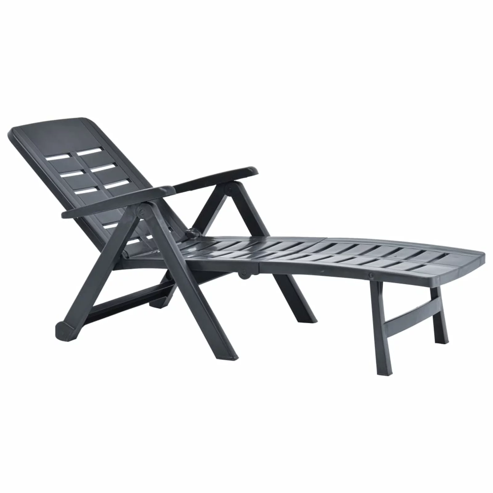 Carevas Folding Sun Lounger Anthracite