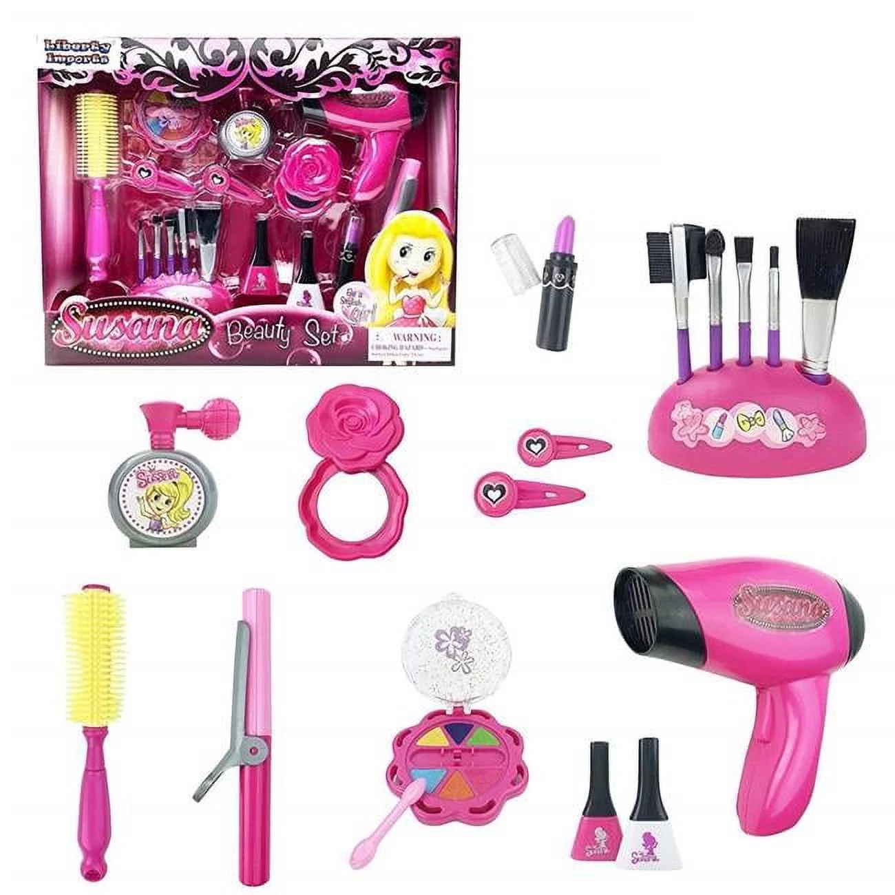 AZ Trading & Import  Pink Beauty Fashion Hair Salon Play Set