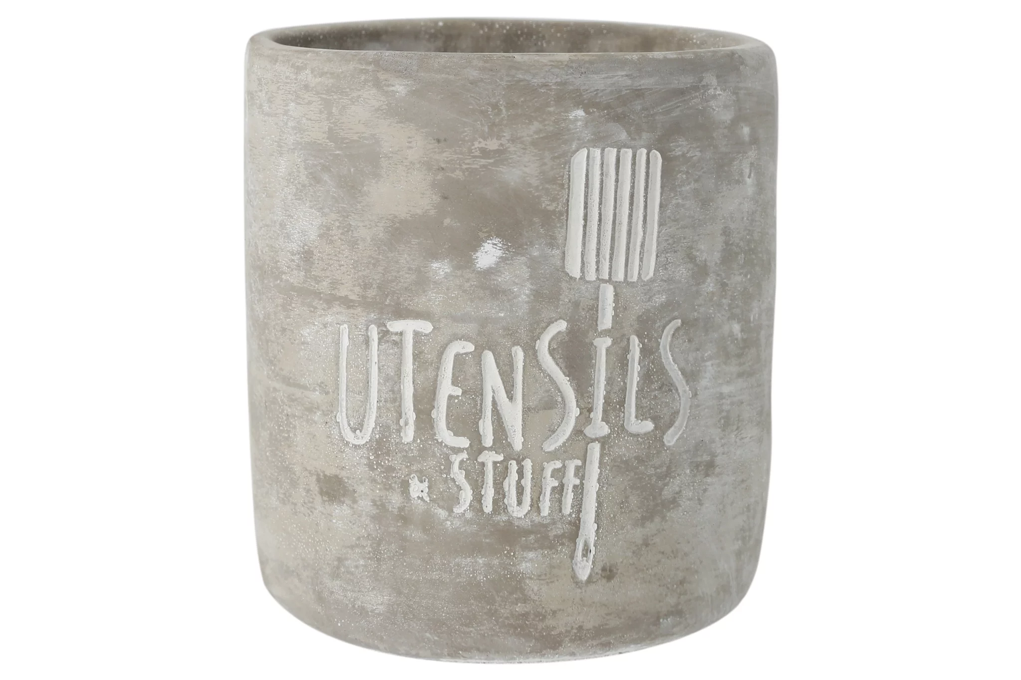 Urban Trends Collection: Cement Jar Concrete Finish Gray