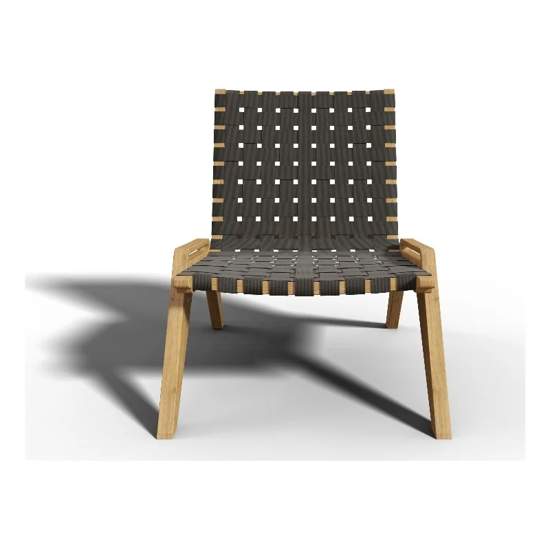 Laurent Teak Outdoor Woven Chat Chair