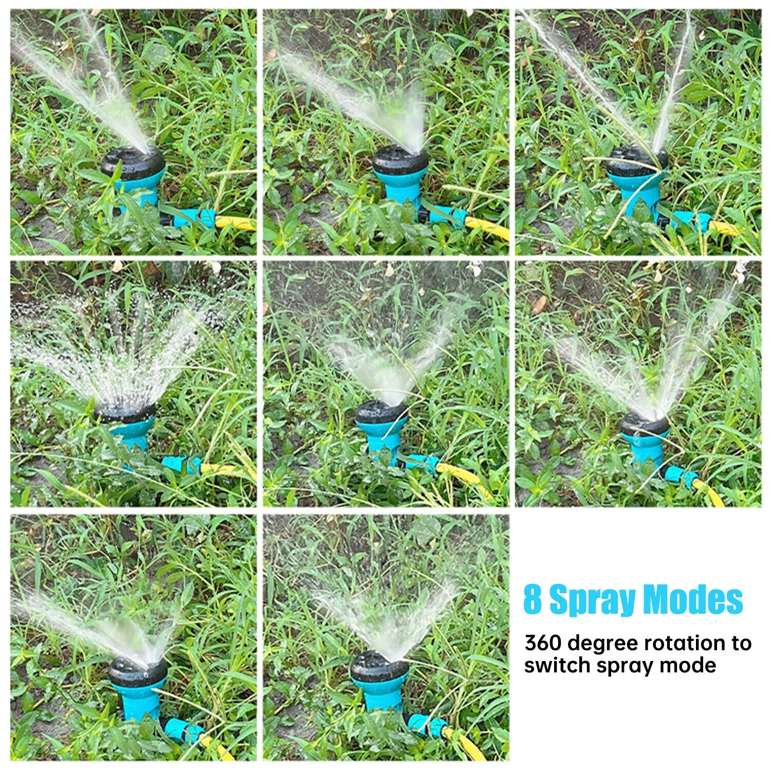 Garden Lawn Sprinkler 3Auto Spray Grass Watering Irrigation System Patio Yard