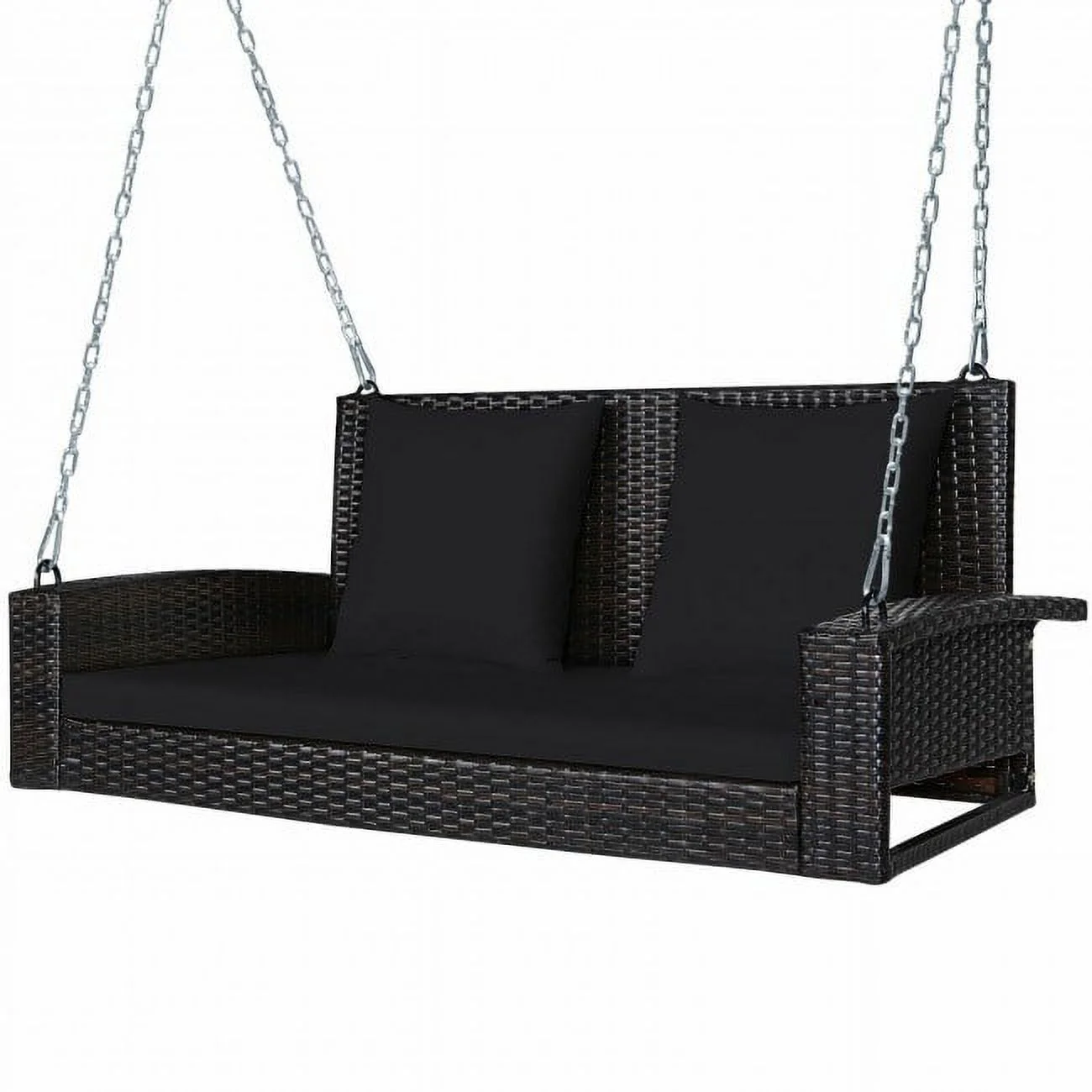 Patio Rattan Swing - 28.5 - Relax in style and comfort!
