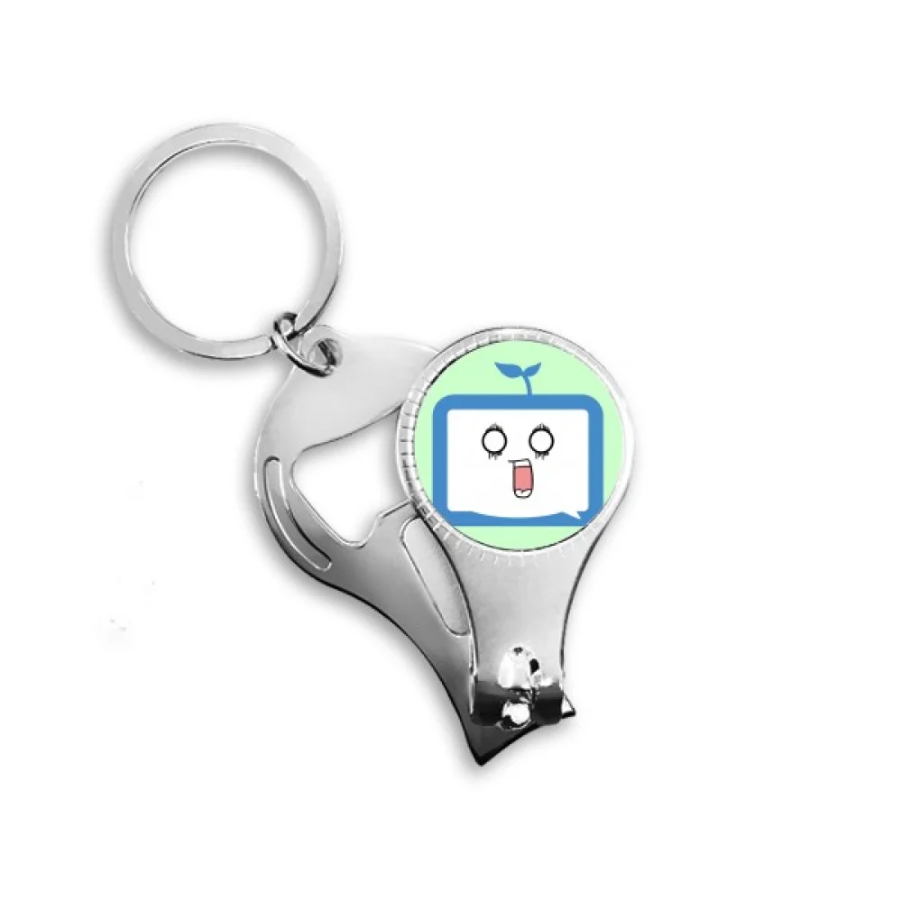 saplings surprised small tv happy original nail nipper key chain bottle opener clipper