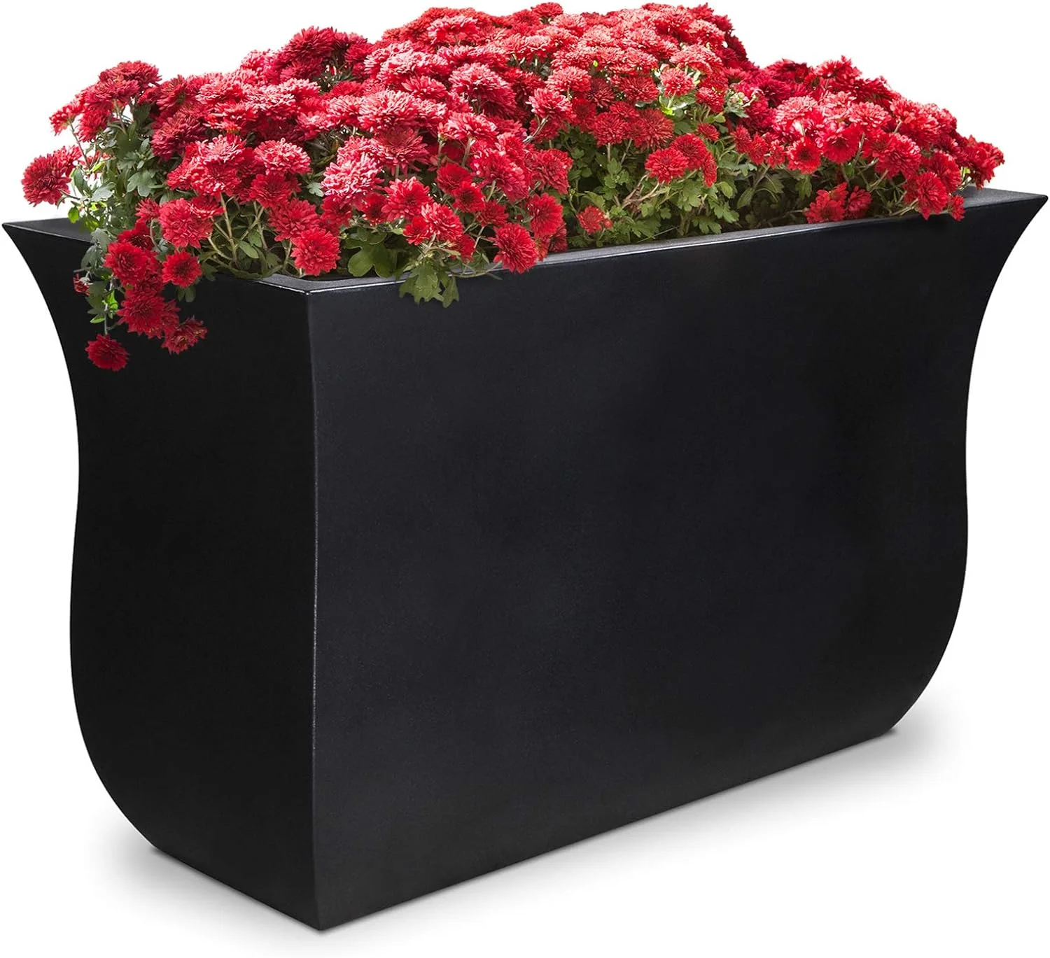 Polyethylene Planter, Black,36X16