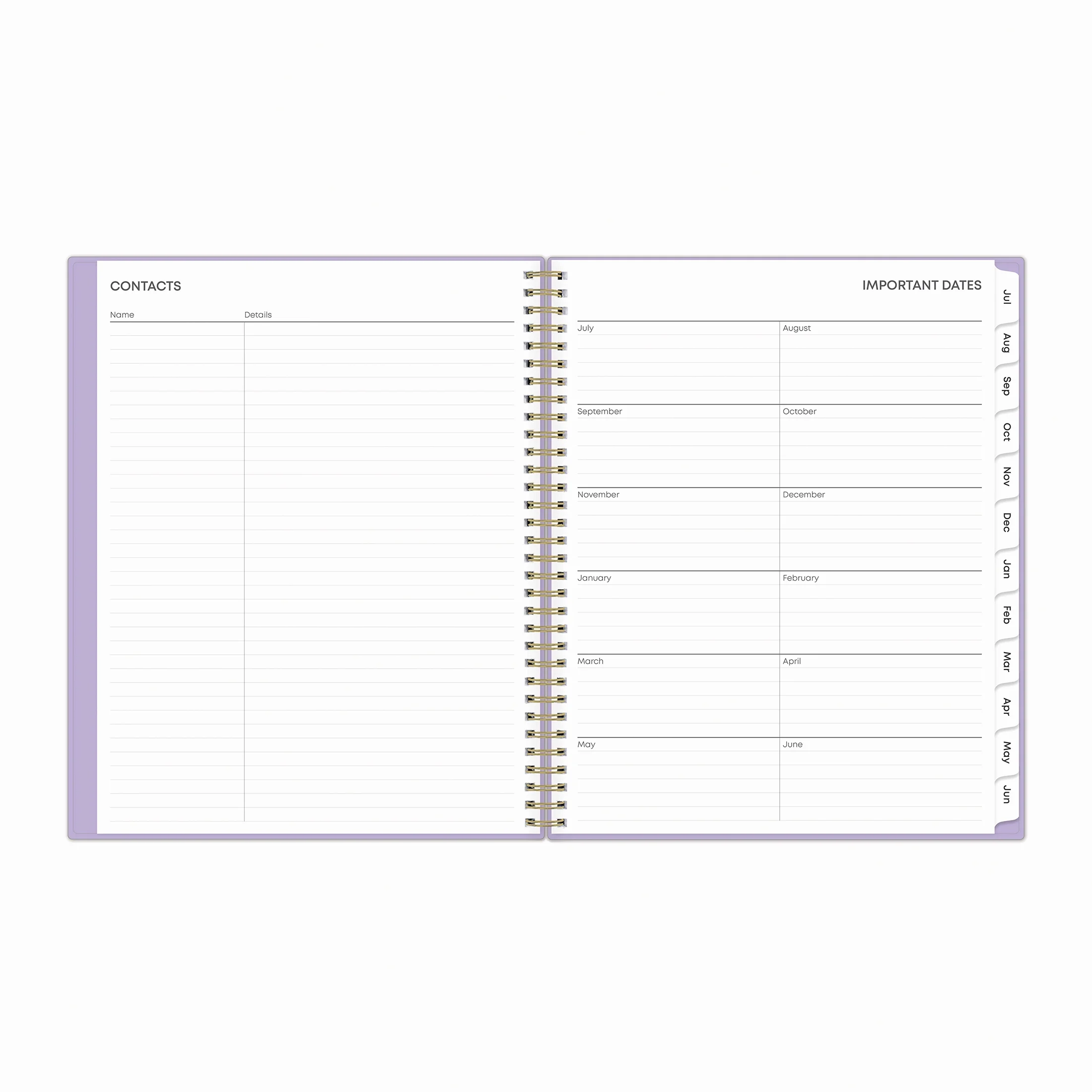 2024-25 Weekly Monthly Planner, 8.5x11, by Blue Sky, Wisteria