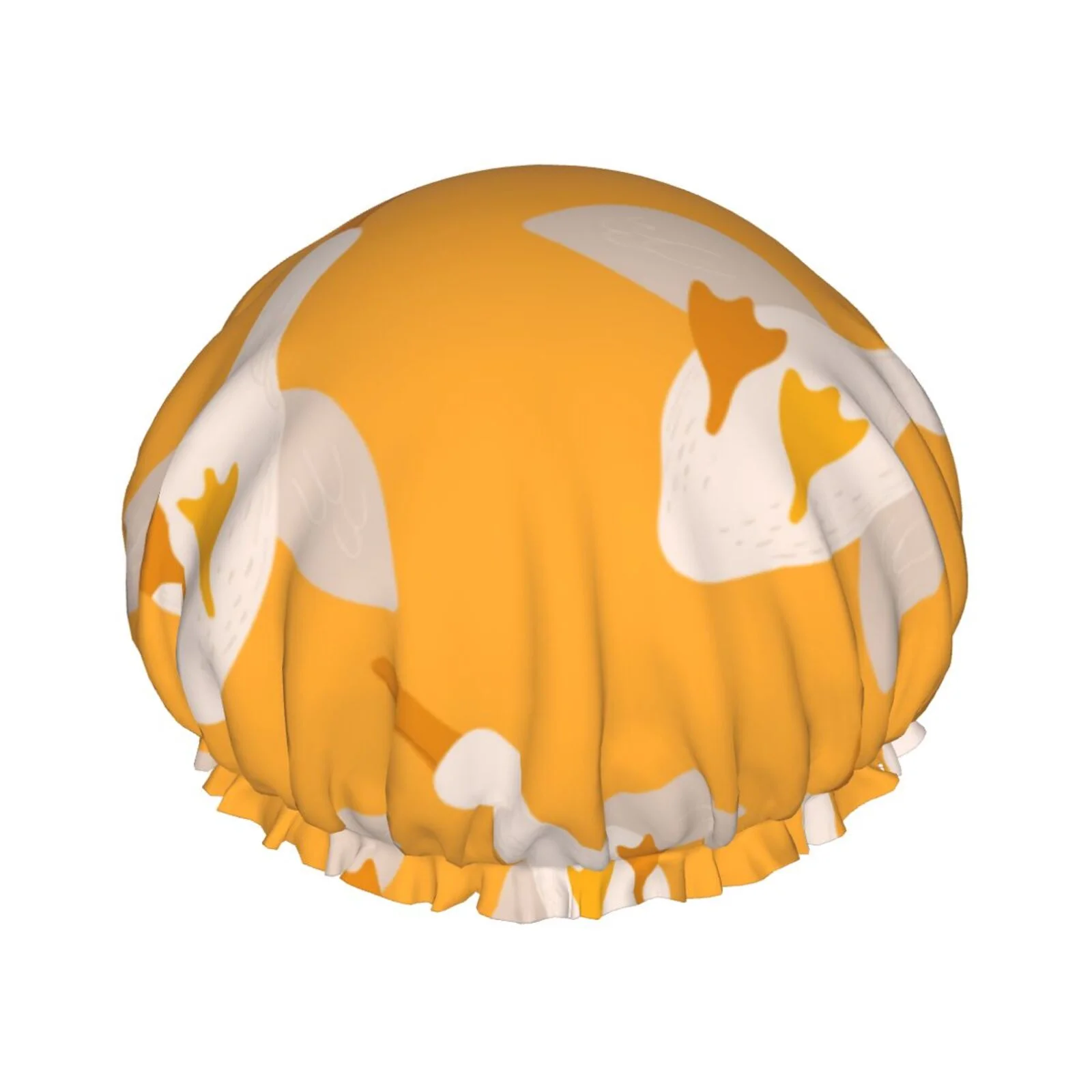 Disketp Flying Ducks Shower Caps,Reusable Shower Cap For Women, Double Layer Waterproof Hair Cap, Large Size For All Hair Lengths,For Girls Spa Home Salon Use