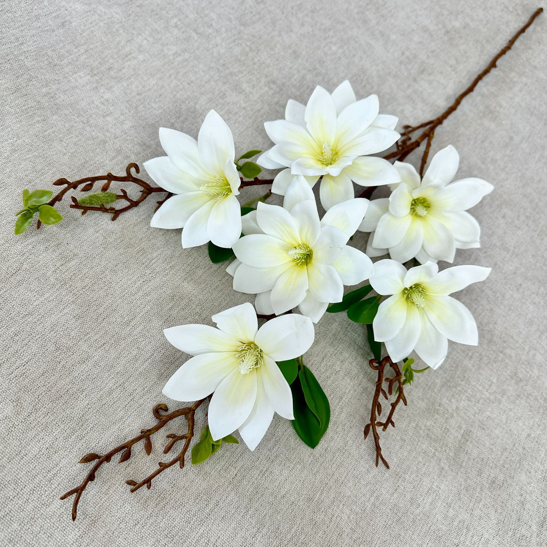 Single Branch Millennium Magnolia Xiaolongfeng Furnishing Living Room Flower Settings Wedding Wedding Wedding Flower Material