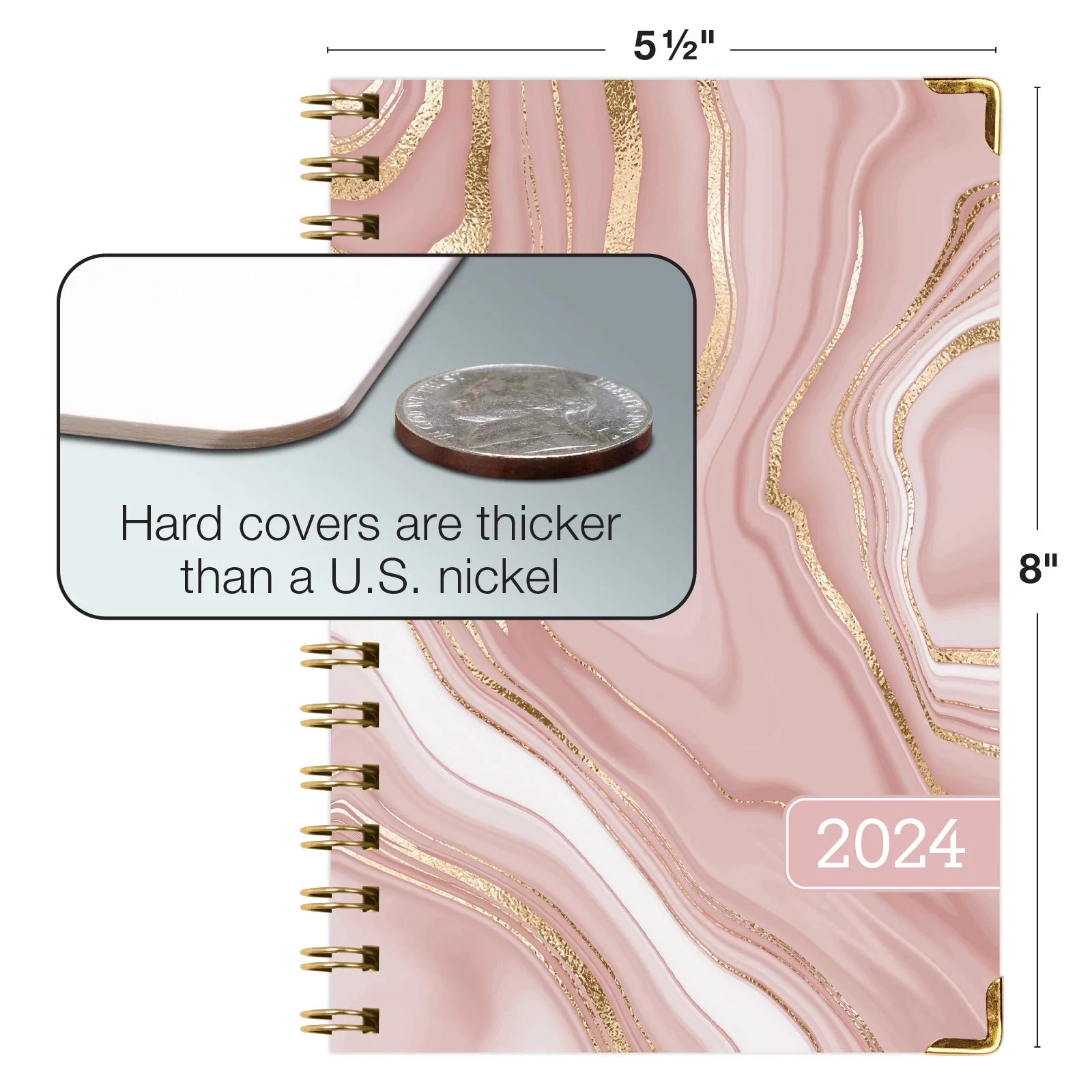 Hardcover CY 2024 Fashion Planner - 5.5