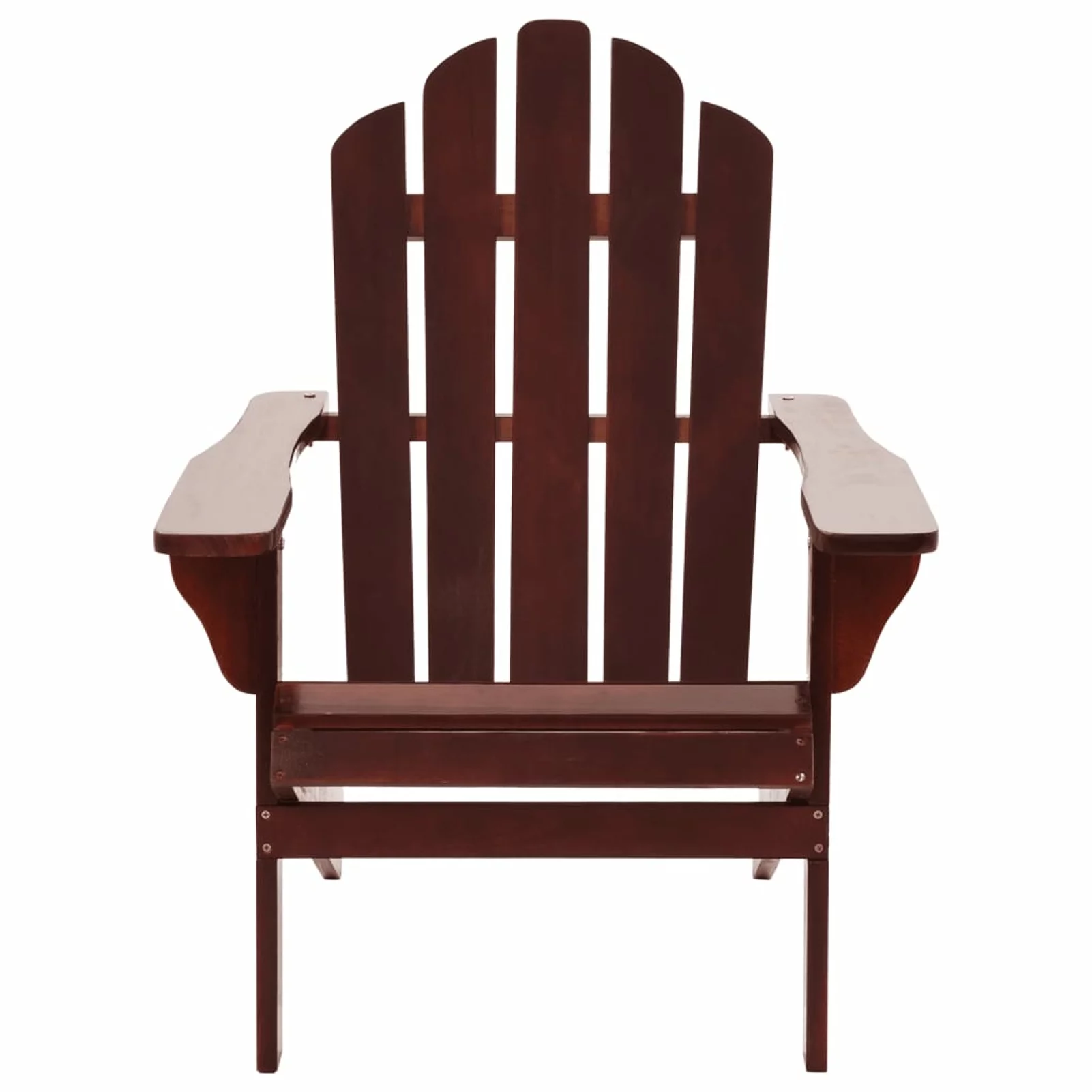 Walmeck Patio Chair with Ottoman Wood Brown